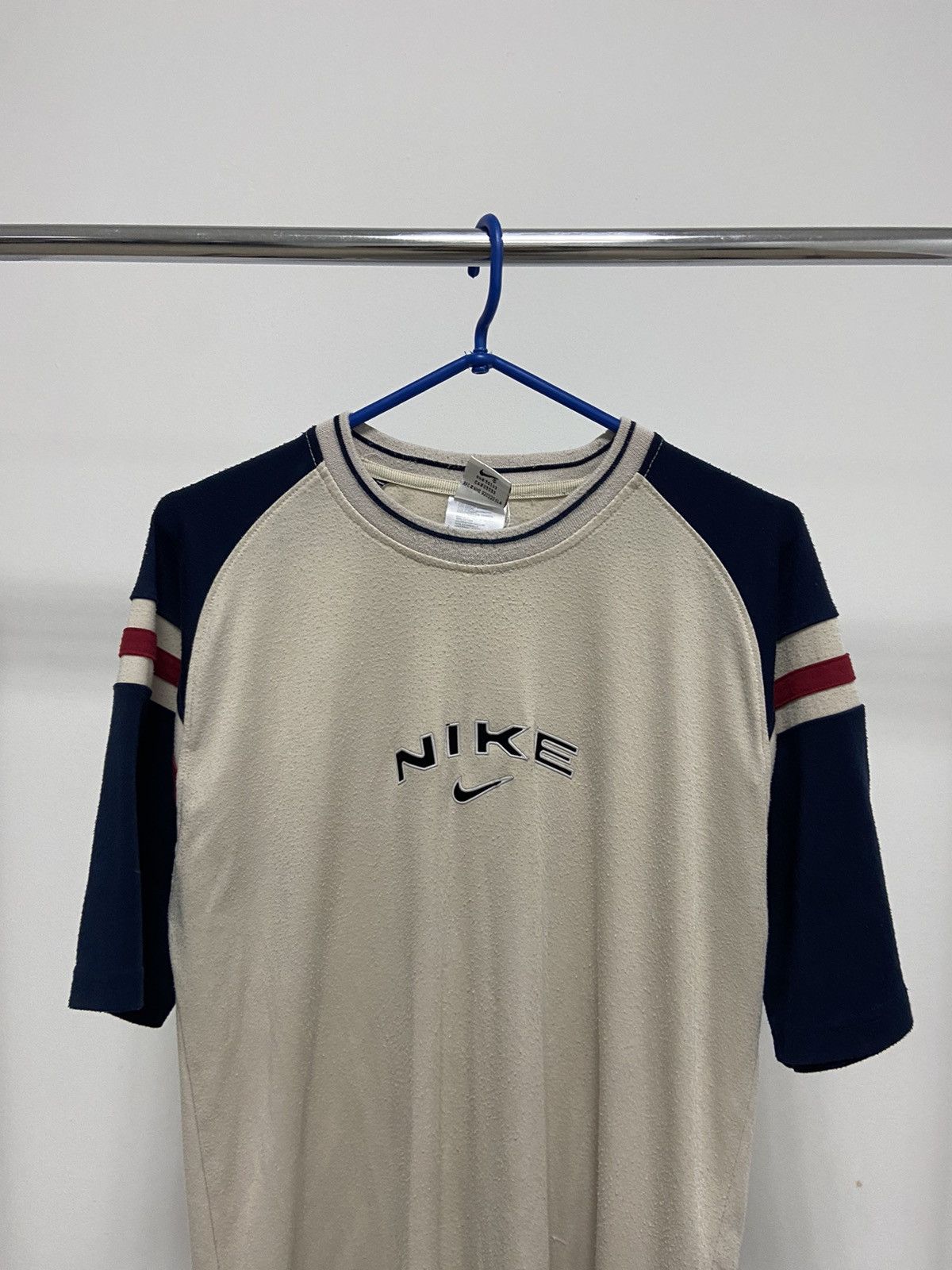 Nike × Vintage Nike T Shirt Vintage Big Logo Spell Out Y2K Size US L / EU 52-54 / 3 - 2 Thumbnail