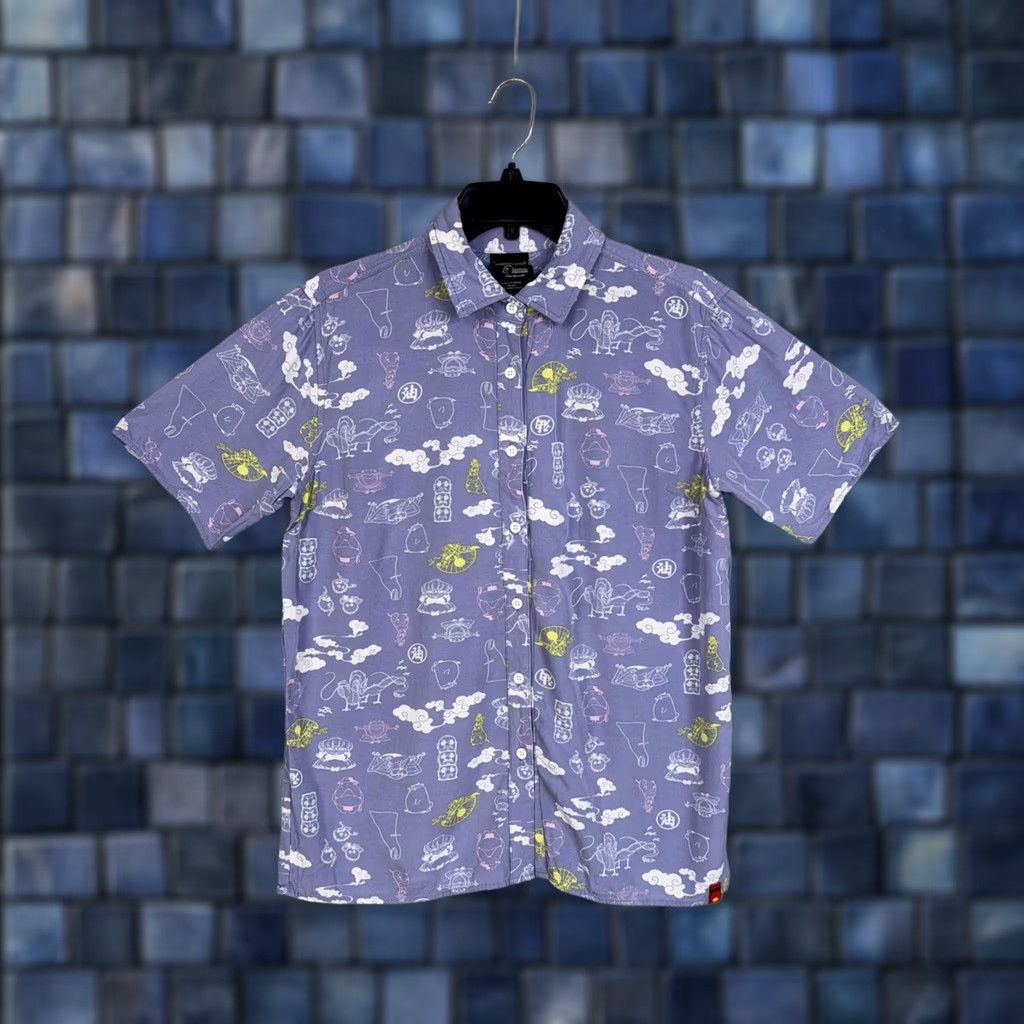 Vintage VINTAGE Her Universe Shirt Womens Small Purple Spirited Away Anime Print Button Up Top Size S / US 4 / IT 40 - 1 Thumbnail
