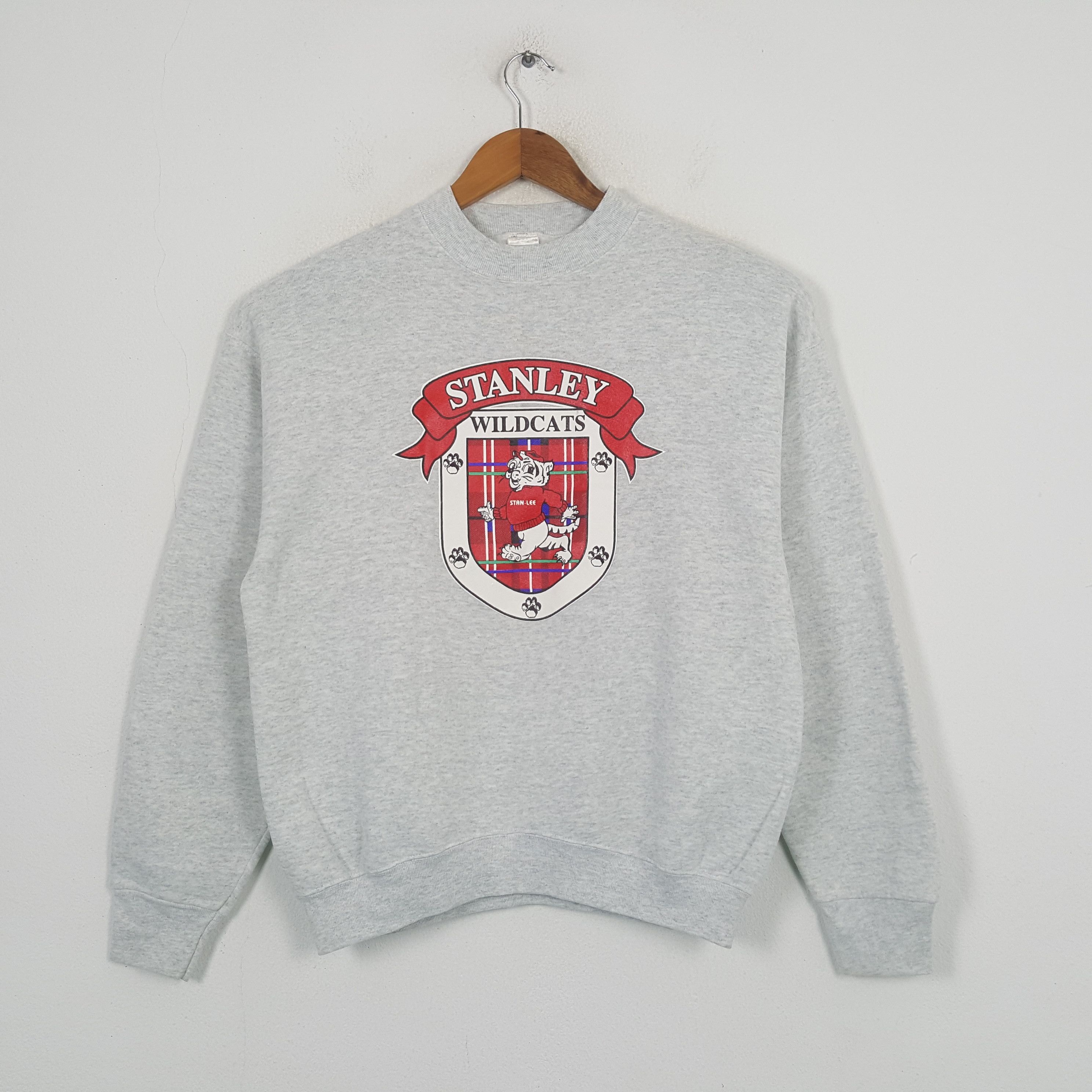 Fruit Of The Loom × Vintage Vintage STANLEY WILDCATS American Sports Sweatshirt C290N8 Size US M / EU 48-50 / 2 - 1 Thumbnail
