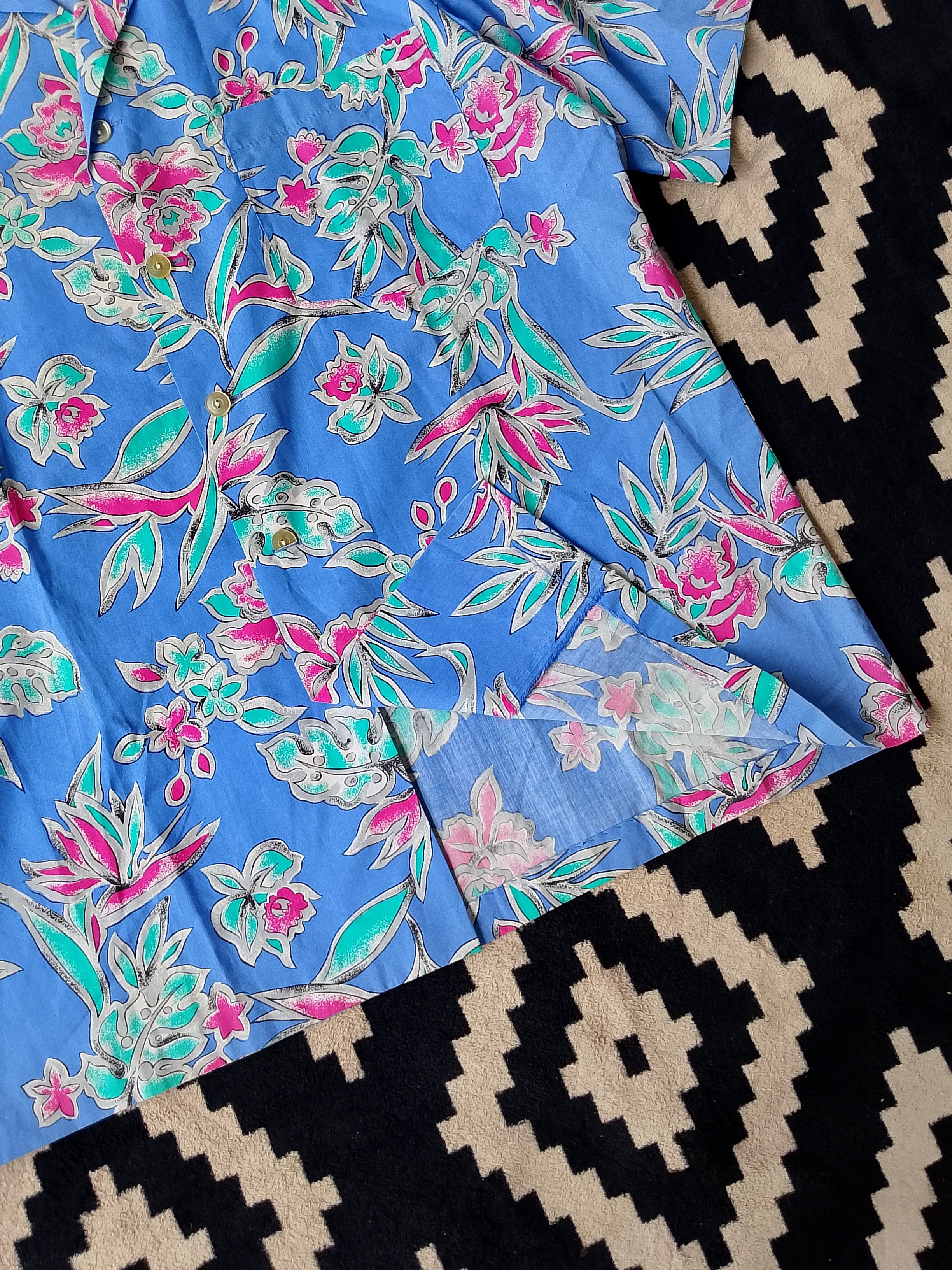 Vintage Archive Sunmari Dark Tropical Indie Button Up Size US XL / EU 56 / 4 - 7 Thumbnail