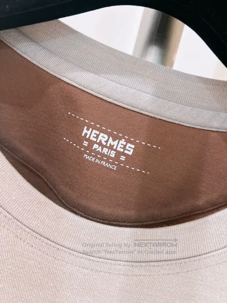 Hermes Hermes Velvet two-tone short sleeve T-shirt Size S / US 4 / IT 40 - 8 Thumbnail
