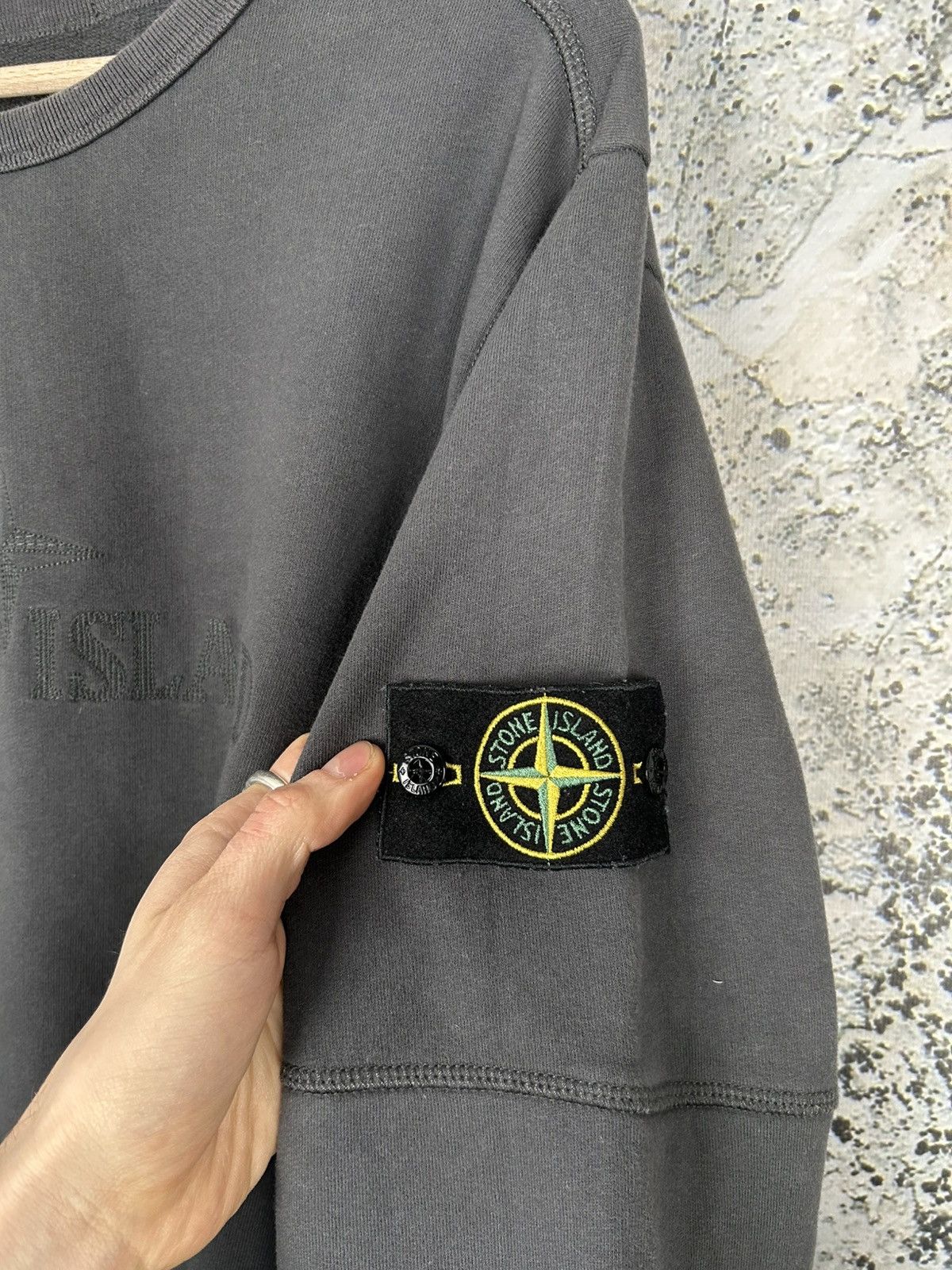 Stone Island Vintage Stone Island Patch Crewneck Designer Streetwear Rare Size US XL / EU 56 / 4 - 4 Thumbnail