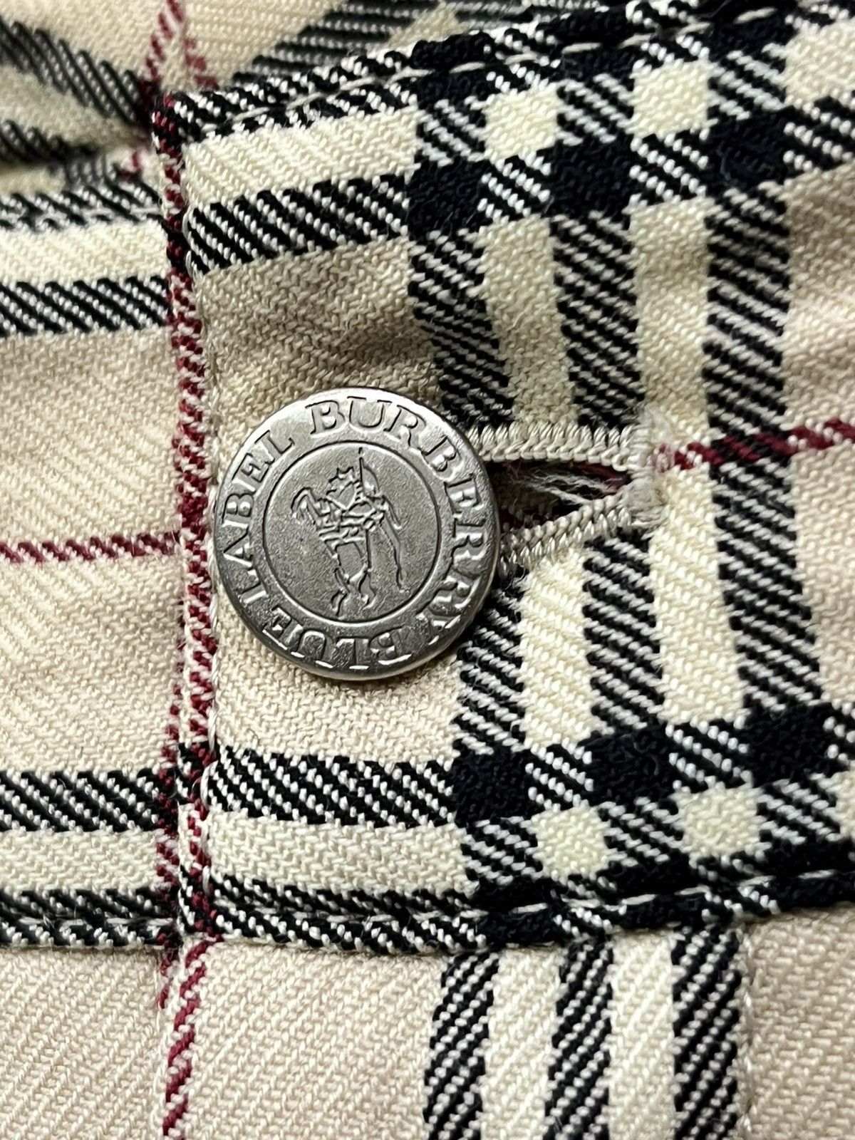 Burberry Vintage Burberry Blue Label Iconic Nova Check Wool Pants Size 27" / US 4 / IT 40 - 6 Thumbnail