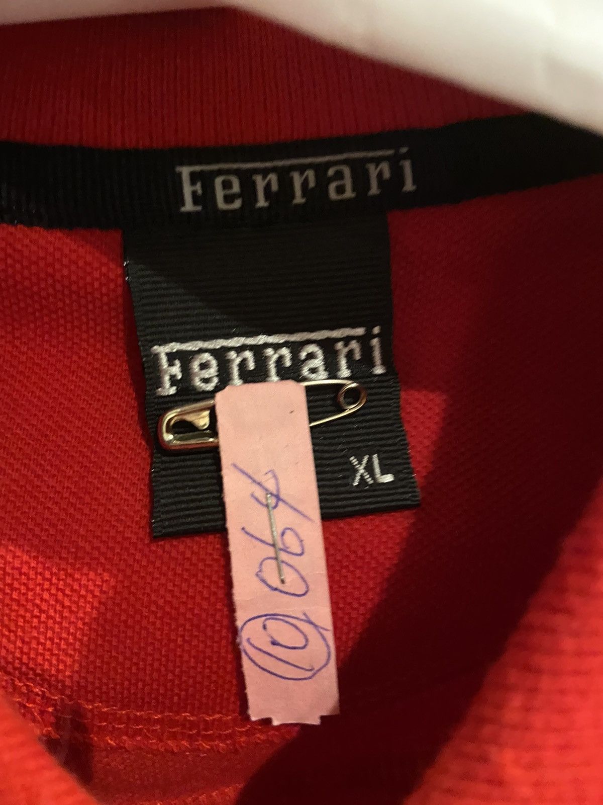 Vintage Vintage Ferrari polo t-shirt Size US XL / EU 56 / 4 - 2 Thumbnail