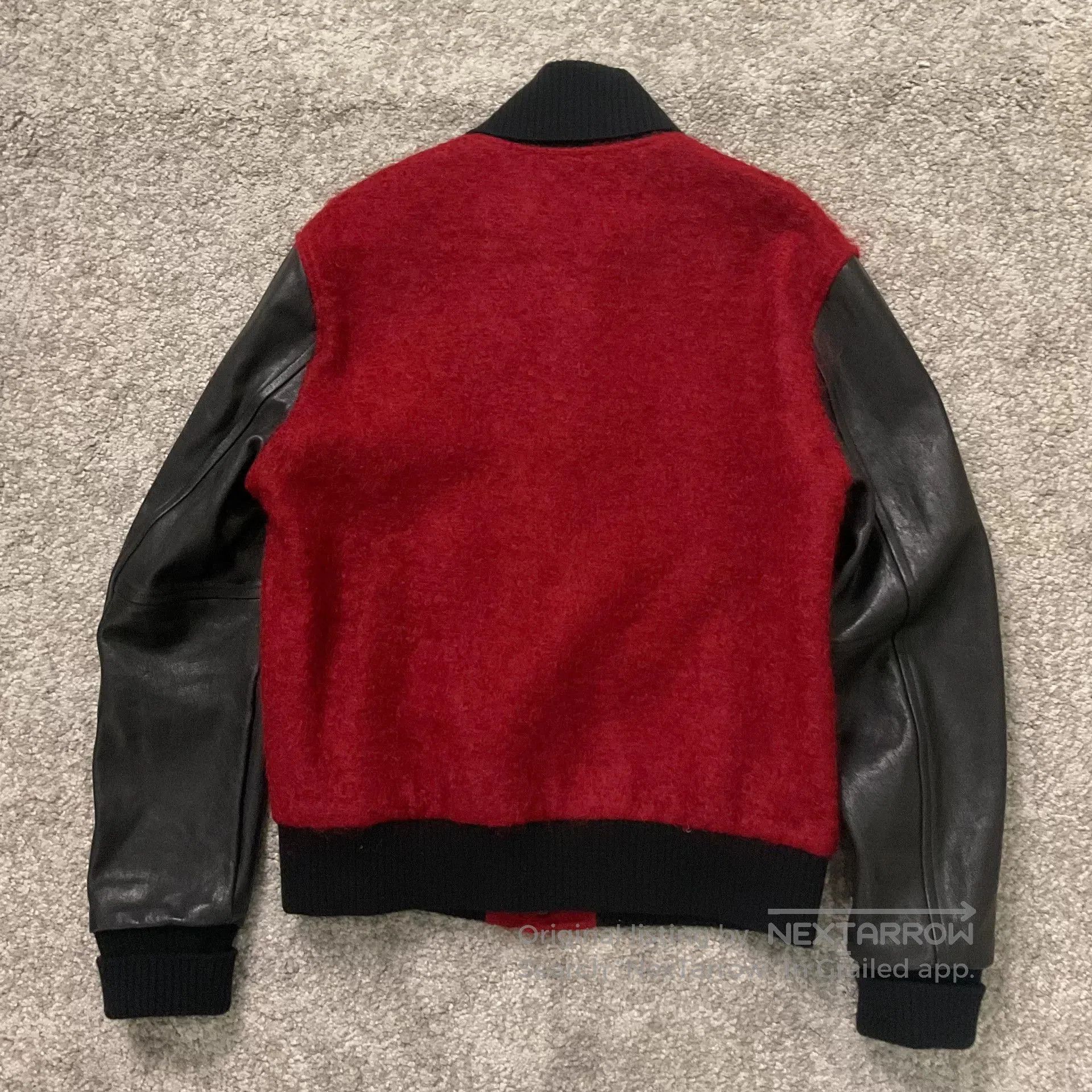 Saint Laurent Paris Saint Laurent Leather Sleeve Varsity Jacket. Size US S / EU 44-46 / 1 - 4 Thumbnail
