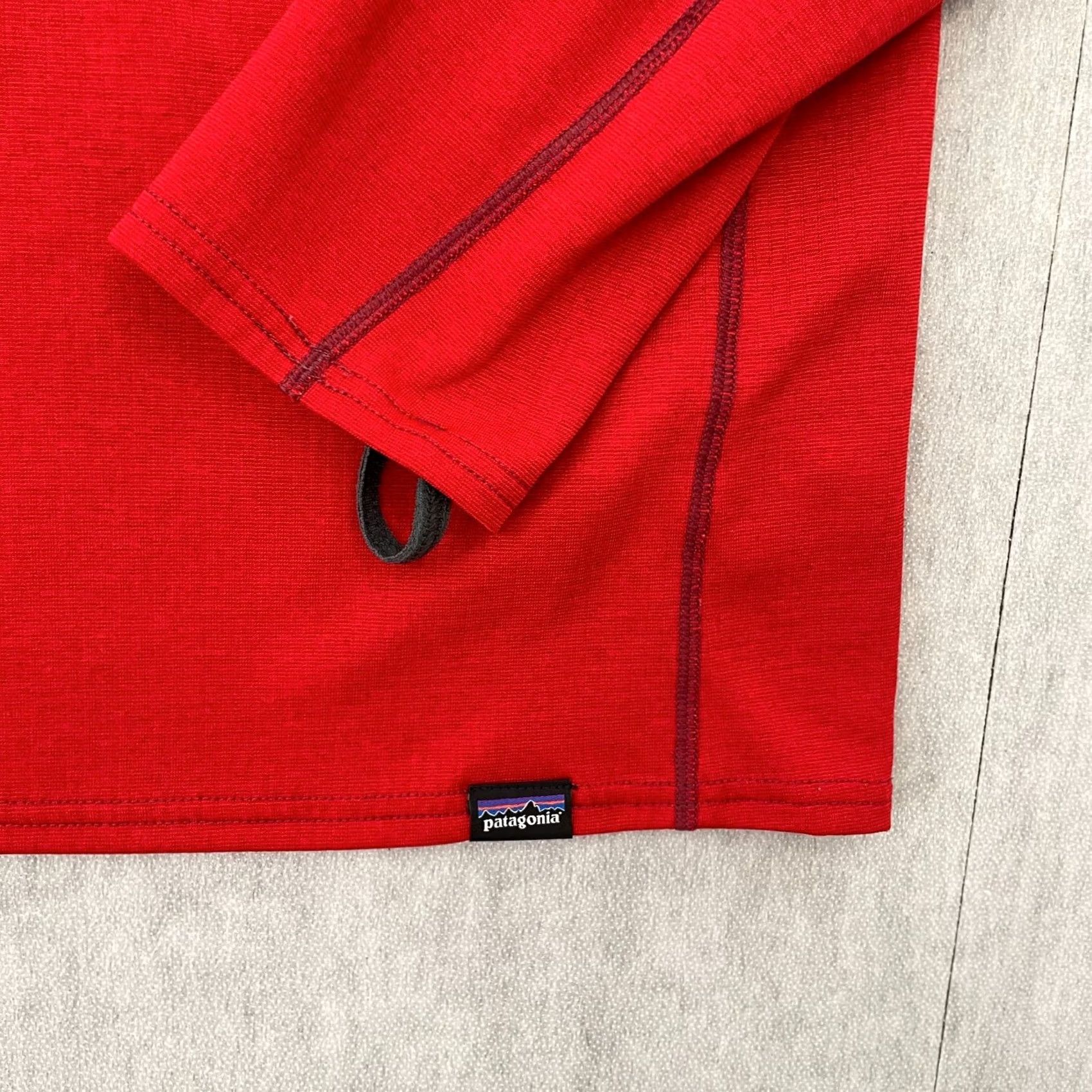 Patagonia Patagonia Pullover Mens Small Red Capilene Midweight Base Layer 1/4 Zip Zip Mock Neck Mockneck Zipper Logo Size US S / EU 44-46 / 1 - 4 Thumbnail