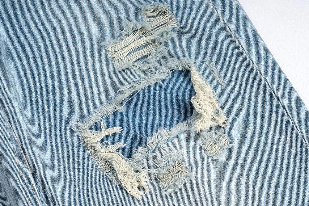 Vintage Distressed Flared Blue Denim Jeans Size US 30 / EU 46 - 7 Thumbnail
