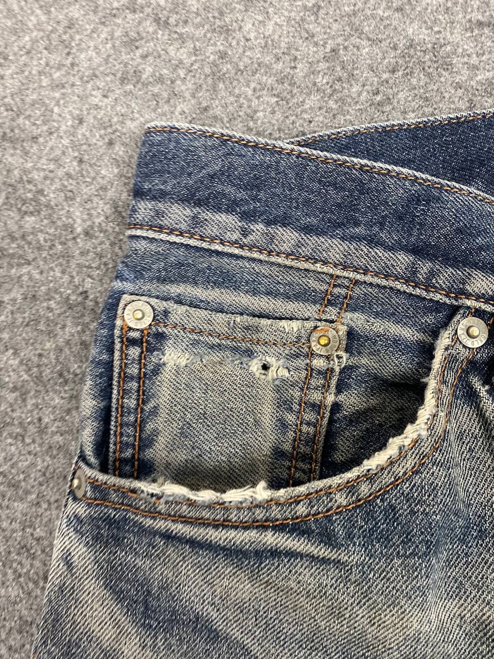 Japanese Brand japanese brand distressed denim nice design Size US 33 - 11 Thumbnail