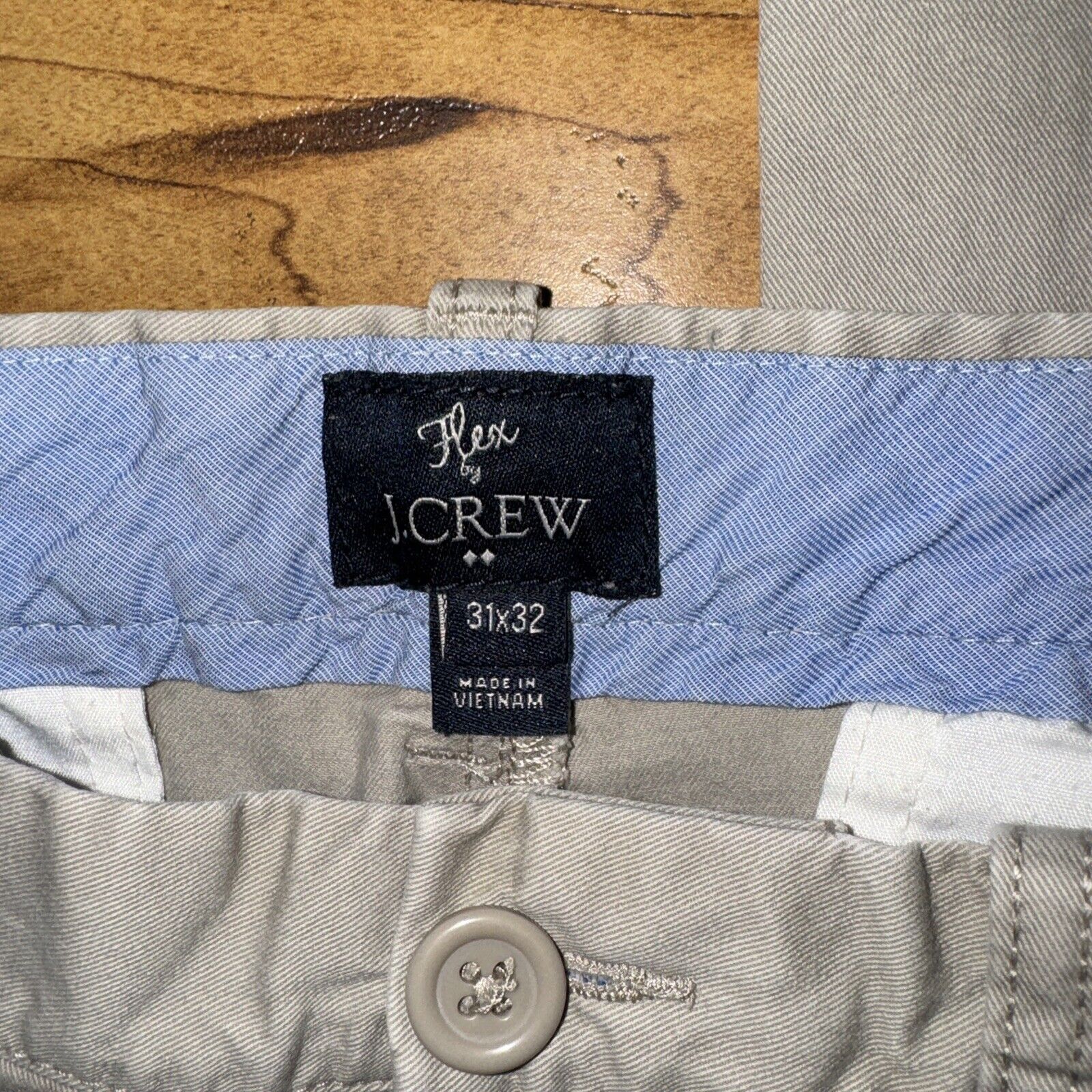 J.Crew Flex By J.Crew Chino Pants Khaki 31x31 Measured Driggs Size US 31 - 4 Thumbnail