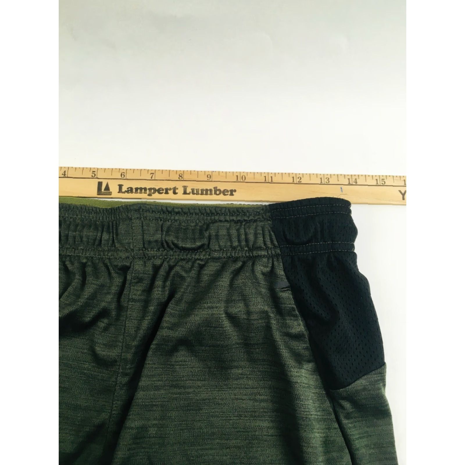 Reebok VINTAGE Reebook Short Mens Size S Dark Green Drawstring Activewear Size US 28 / EU 44 - 3 Thumbnail