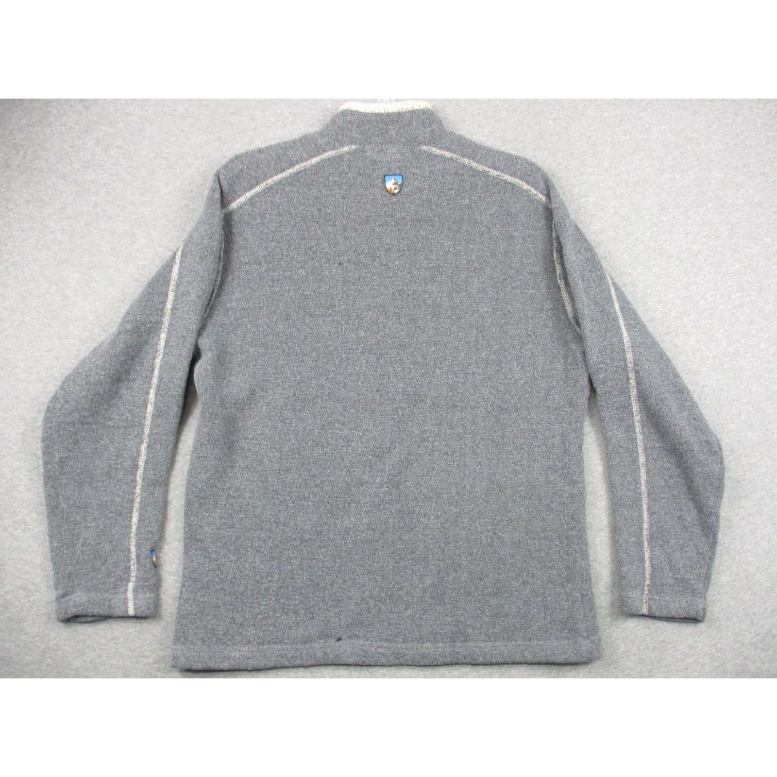 Vintage Kuhl Alfpaca Sweater Jacket Medium Gray 1/4 Zip Size US L / EU 52-54 / 3 - 4 Thumbnail