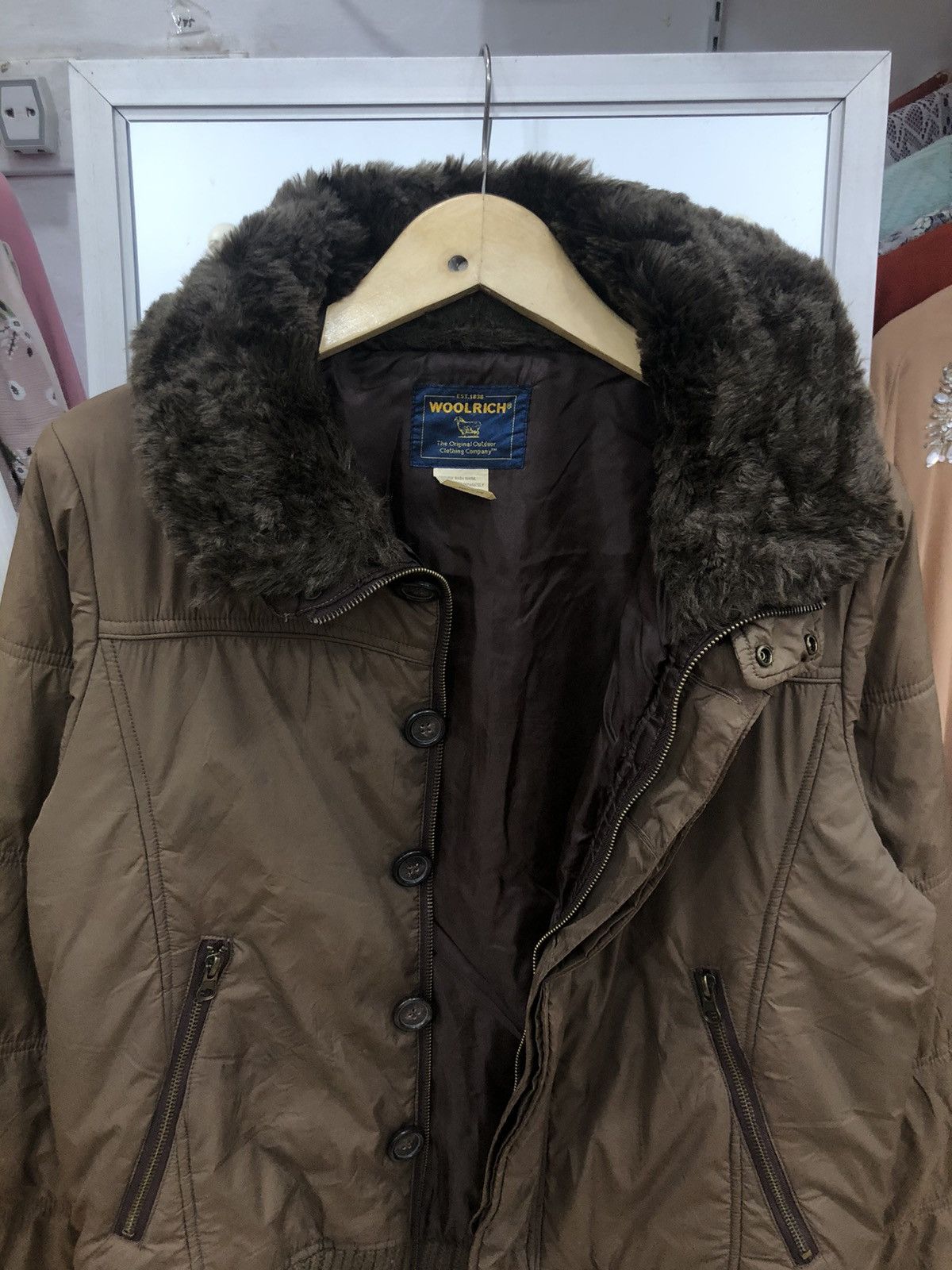 Le Grande Bleu (L.G.B.) Woolrich Fur Jacket Size US M / EU 48-50 / 2 - 3 Thumbnail