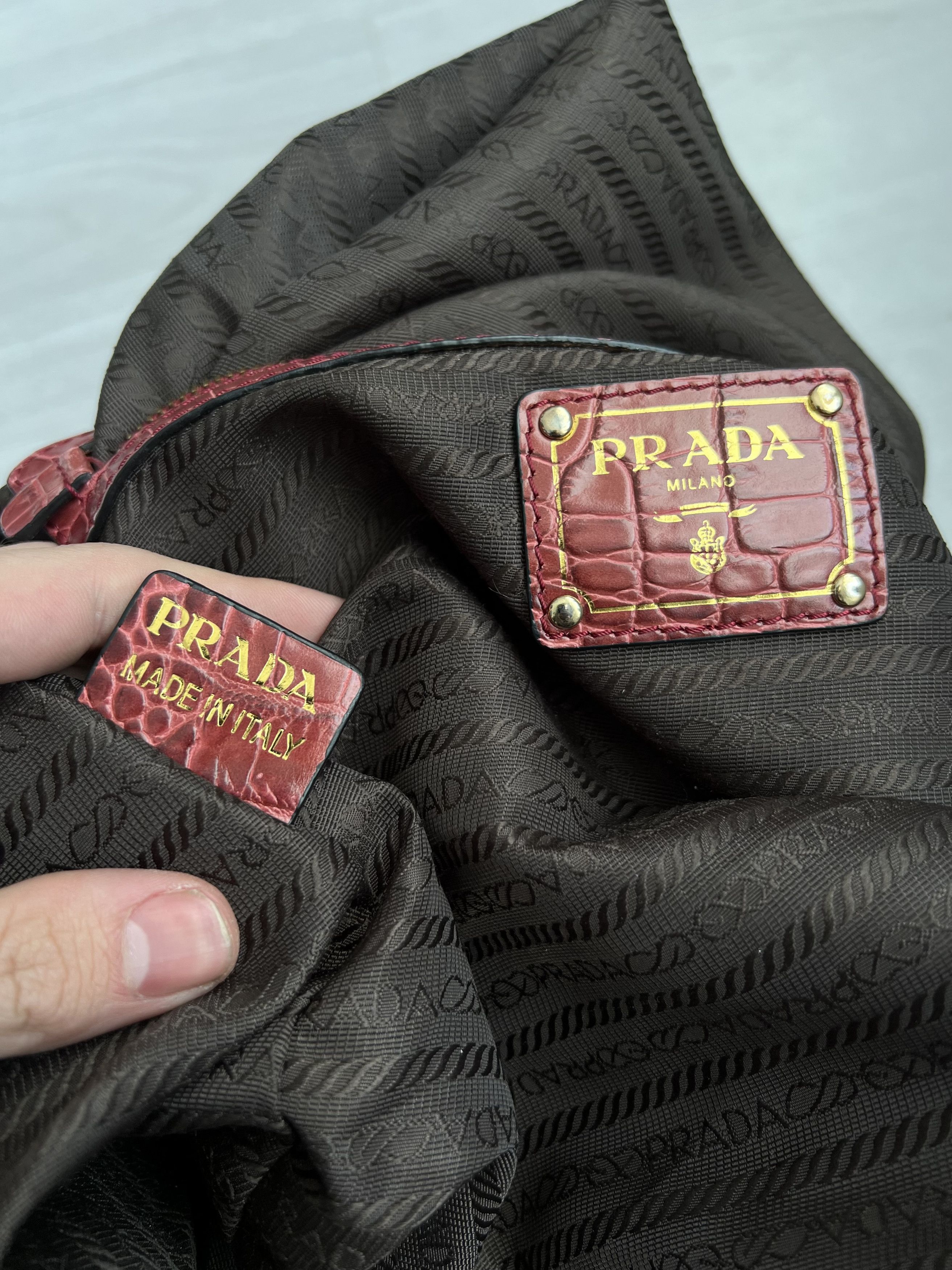 Prada Prada Crocodile Leather Size ONE SIZE - 10 Thumbnail
