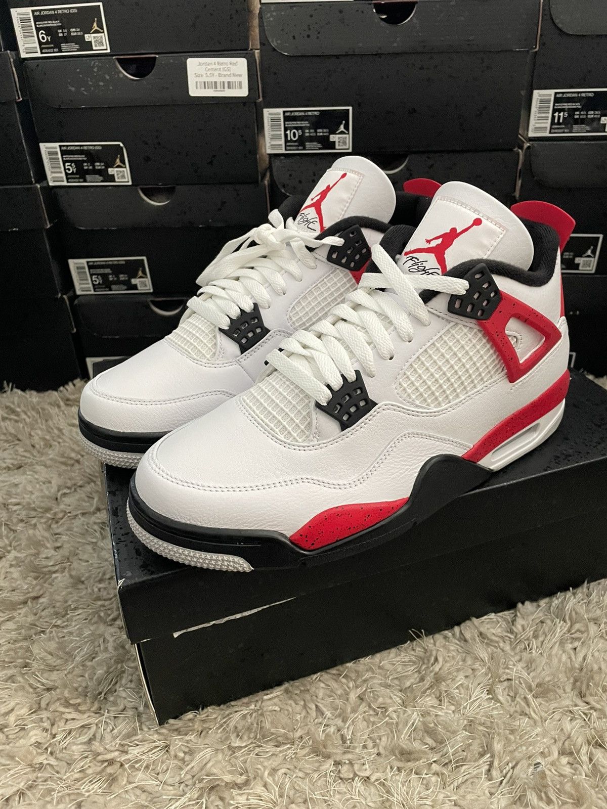 Jordan Brand Jordan 4 Red Cement Size US 9.5 / EU 42-43 - 1 Thumbnail