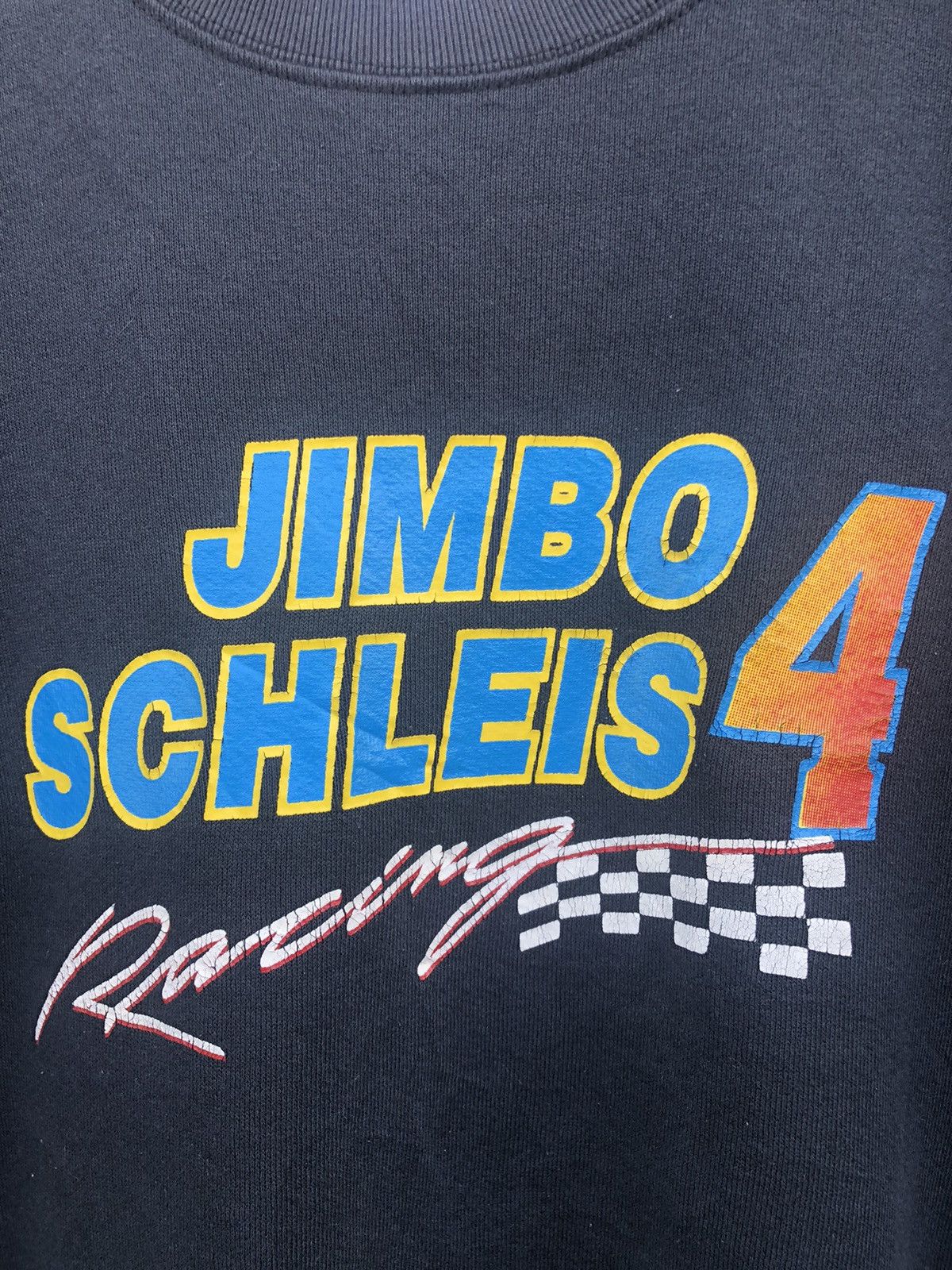 NASCAR × Vintage 🔥Vintage Y2K🔥Jimbo Schleis #4 Nascar Racing Sweatshirts Size US XL / EU 56 / 4 - 5 Thumbnail