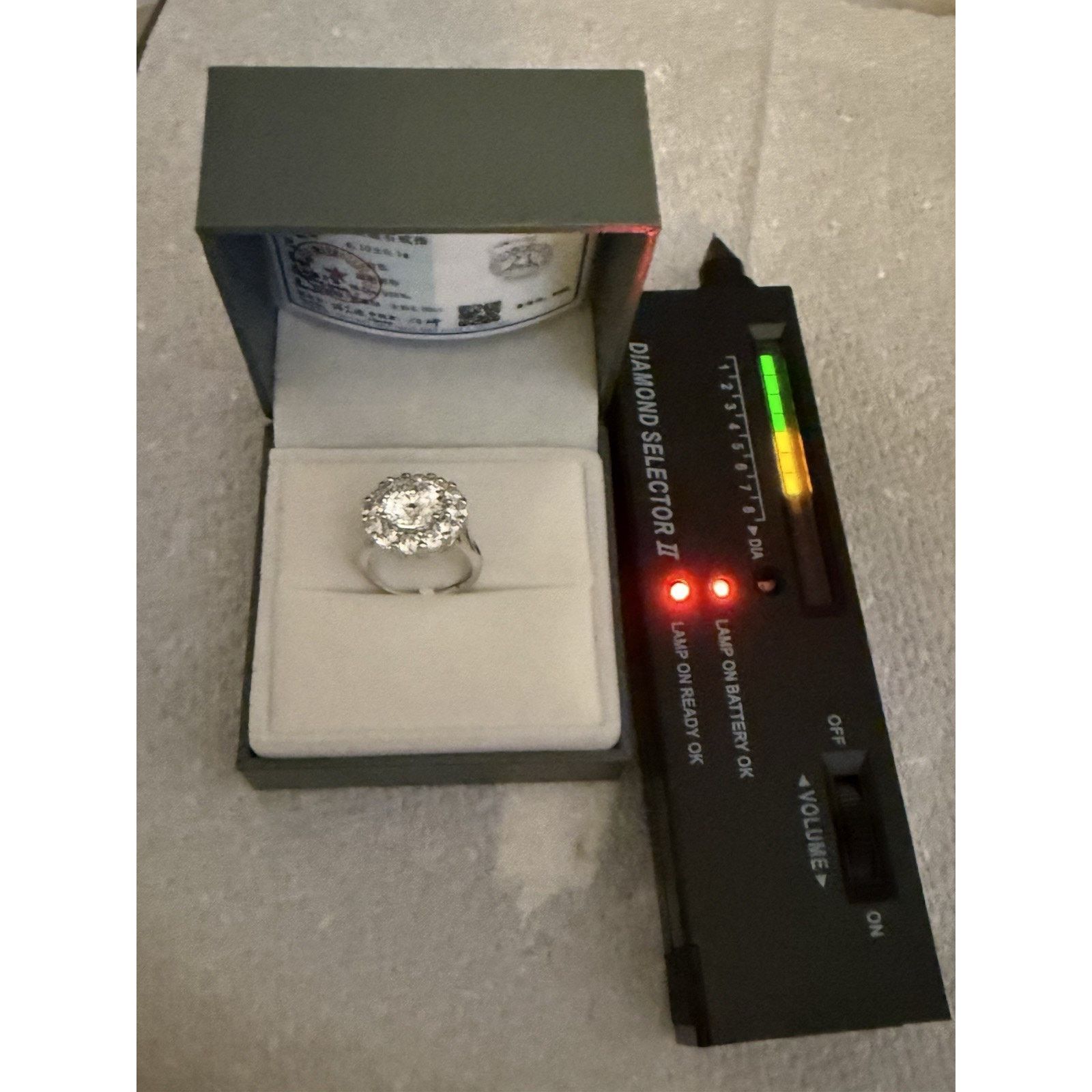 Other Lovely Moissanite 925S Silver Engagement Ring OneSize 5CTW Size ONE SIZE - 8 Thumbnail