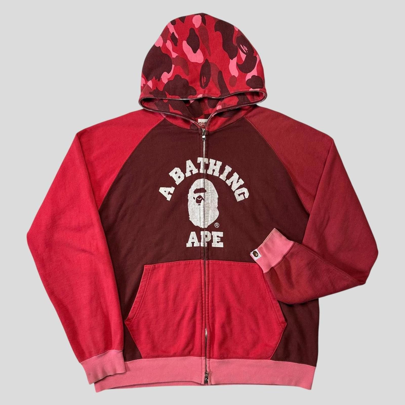 Bape Bape Baby Lisa Red Zip Hoodie | Grailed