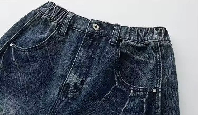 Japanese Brand × Vintage Y2K Washed Blue Stacked Jean Size US 33 - 7 Thumbnail