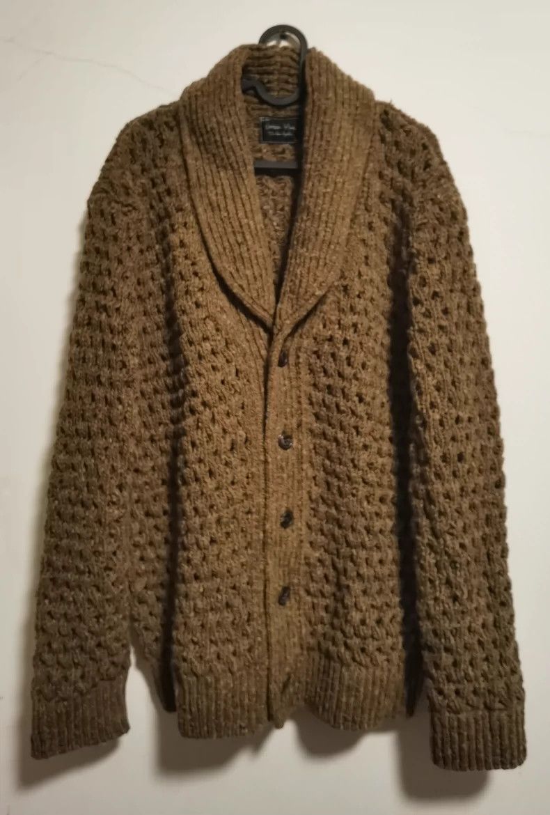Number (N)ine Number (N)ine 04aw wool knitted cardigan sweater hollow cat Size US XL / EU 56 / 4 - 1 Thumbnail