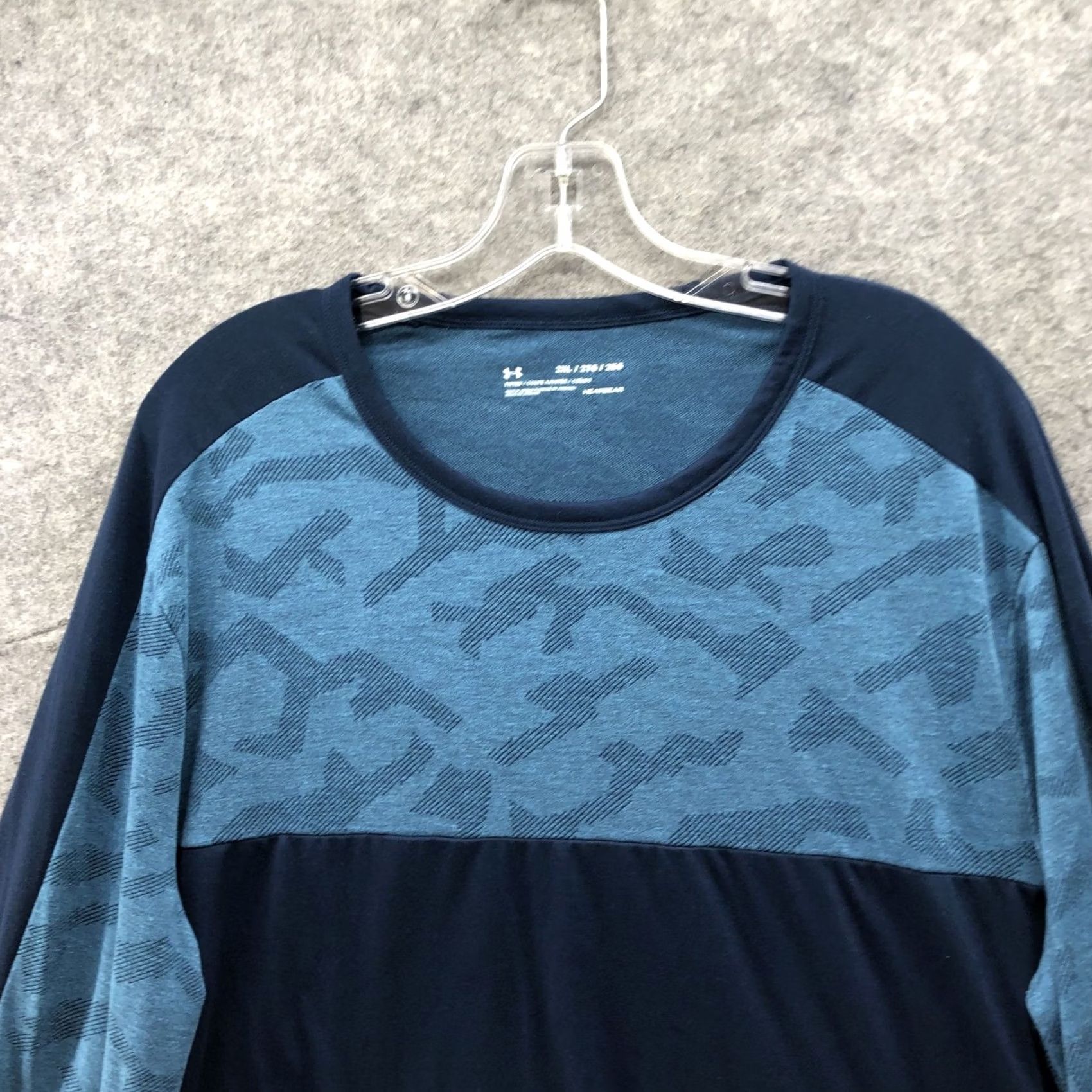 Under Armour Under Armour Long Sleeve Performance Shirt Mens 2XL Blue HeatGear Crew Neck Shirt Slim Fit 2XL Mens Gray? Size US XXL / EU 58 / 5 - 3 Thumbnail