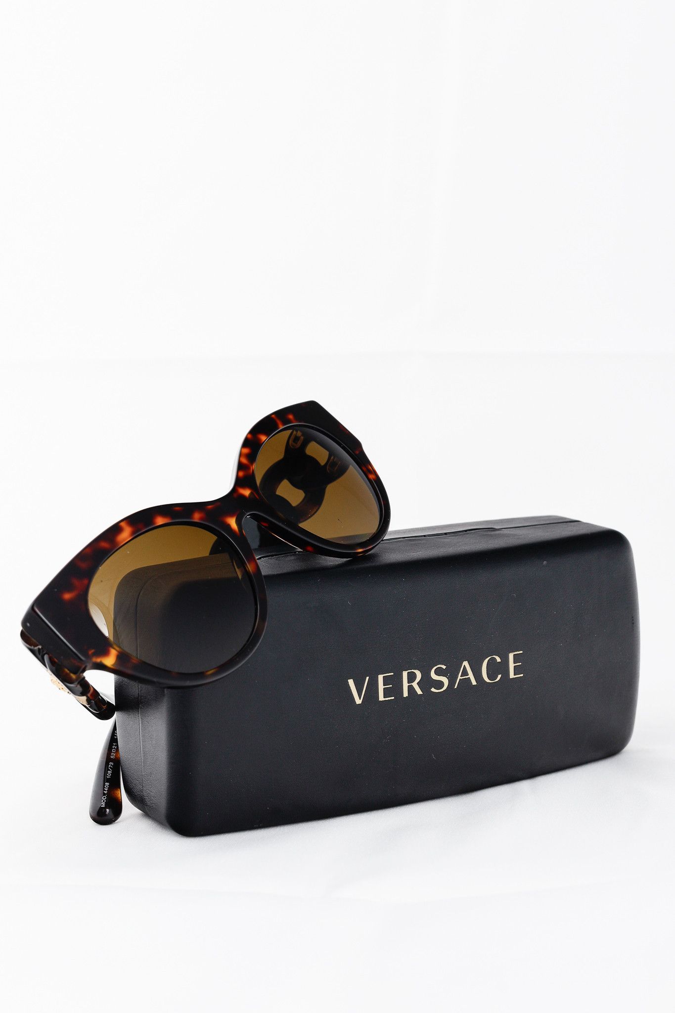 Versace Versace VE4408 108/73 Havana Tortoiseshell Medusa Sunglasses Size ONE SIZE - 8 Thumbnail