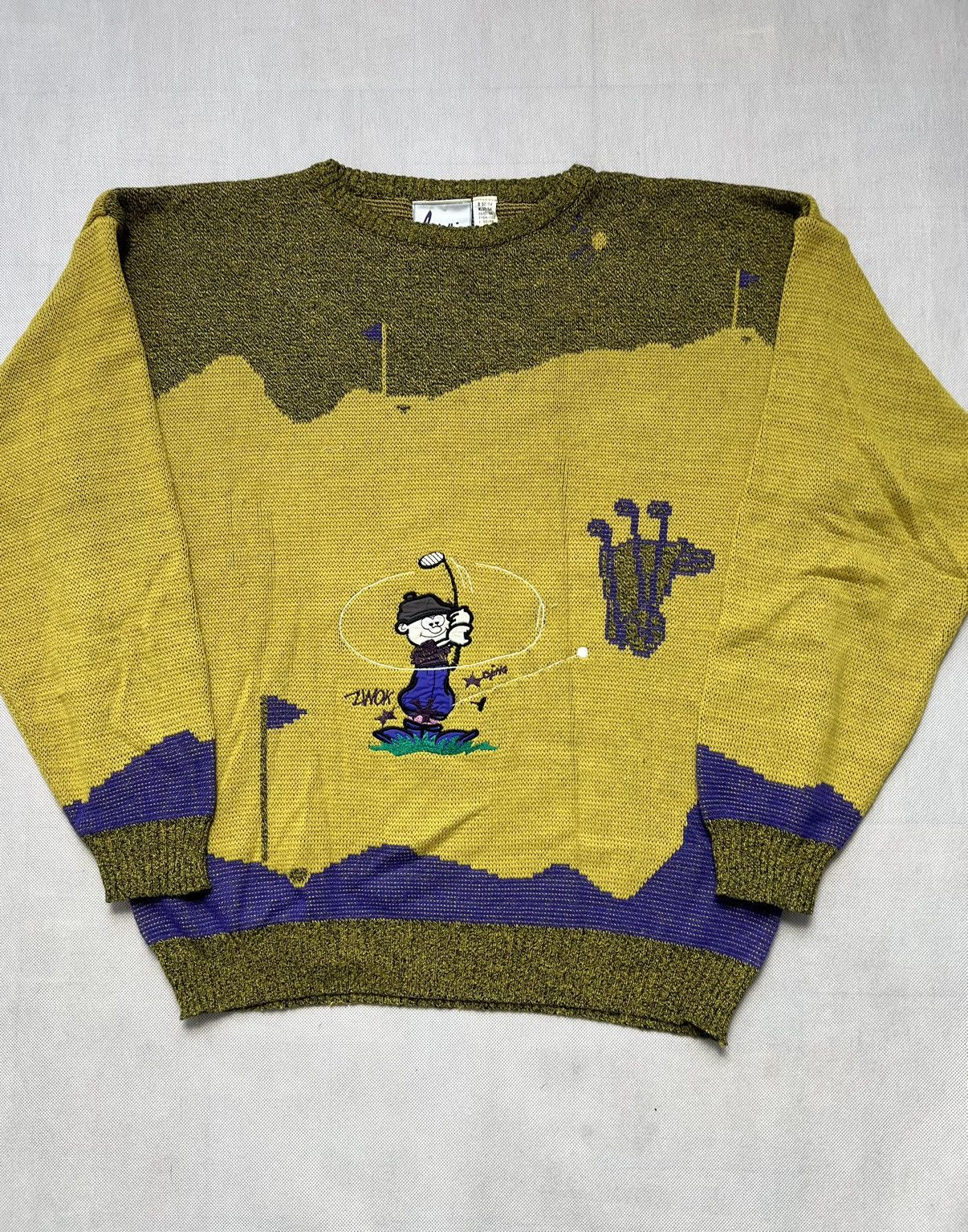 Vintage Sweater Golf Coletti vintage 90’s patterns Size US L / EU 52-54 / 3 - 1 Thumbnail