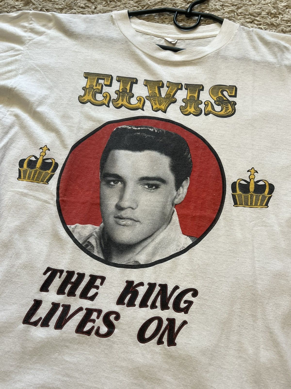 Band Tees Vintage 80’s Elvis Presley the king lives on t-shirr Size US L / EU 52-54 / 3 - 2 Thumbnail