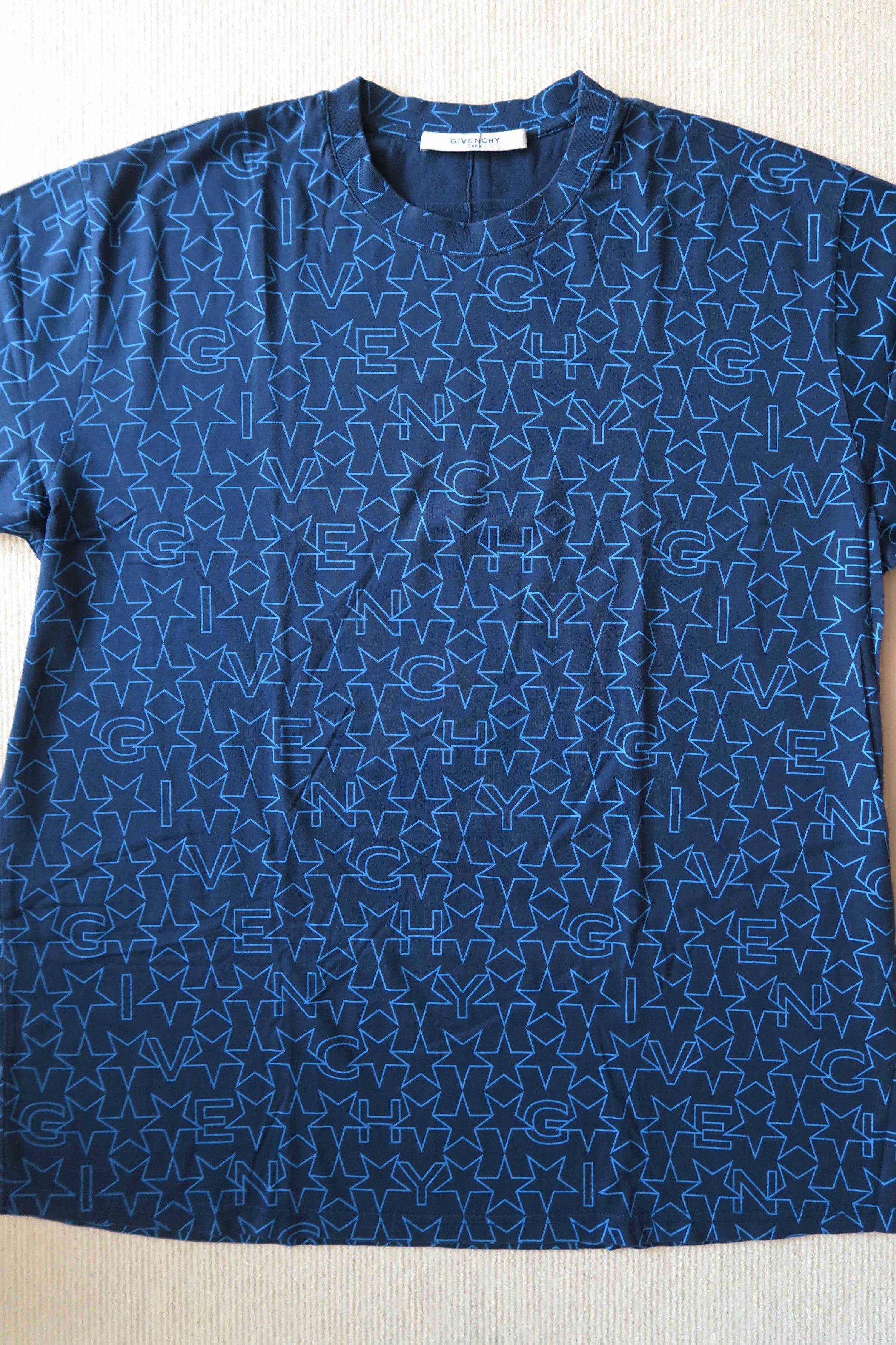 Givenchy Givenchy Star Print Lettering Oversized T-Shirt Size US M / EU 48-50 / 2 - 12 Thumbnail