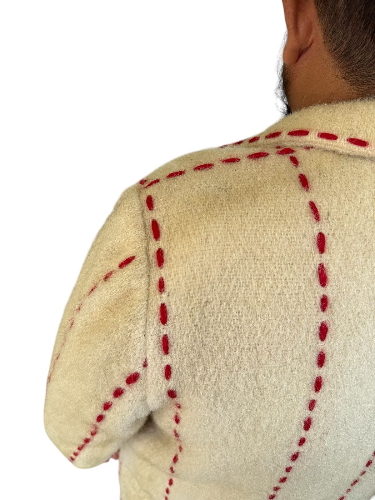 Issey Miyake RARE VINTAGE I.S ISSEY MIYAKE WOOL SHASHIKO LONG JACKET Size US XL / EU 56 / 4 - 9 Thumbnail
