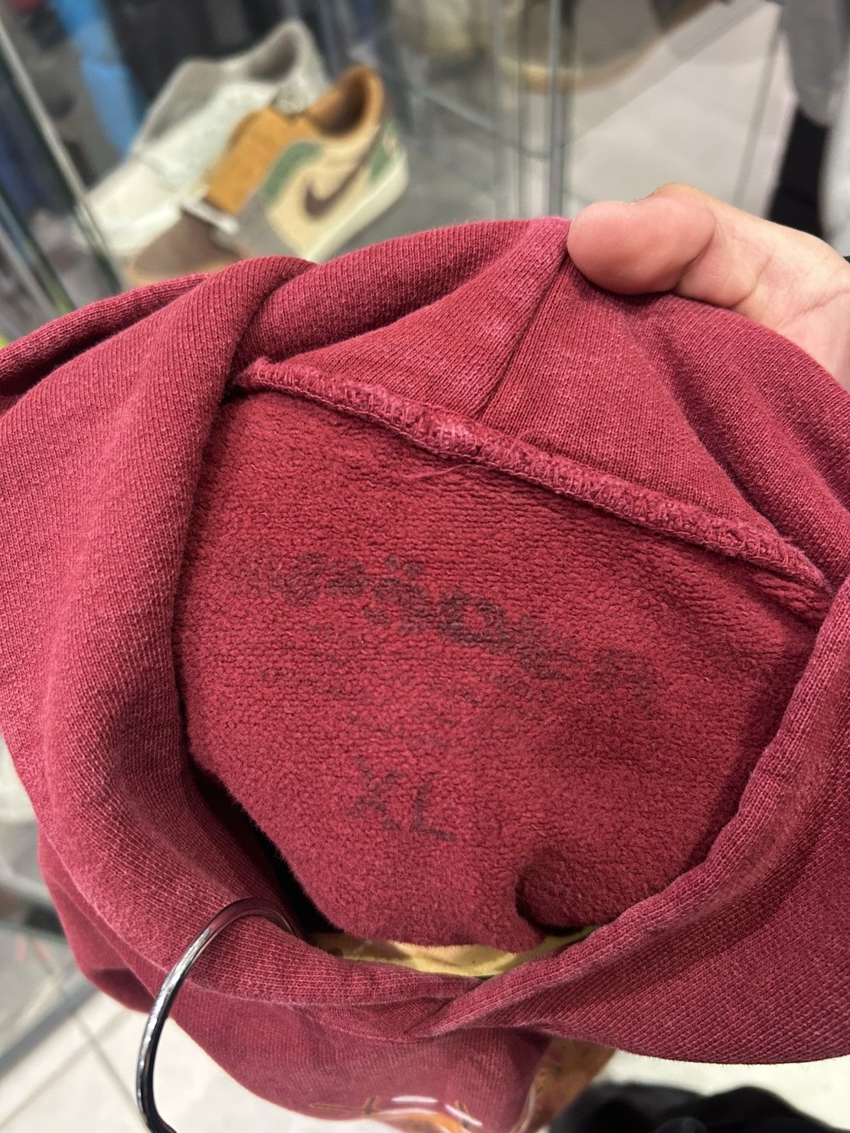 Sp5der Sp5der burgundy hoodie Size US XL / EU 56 / 4 - 8 Thumbnail