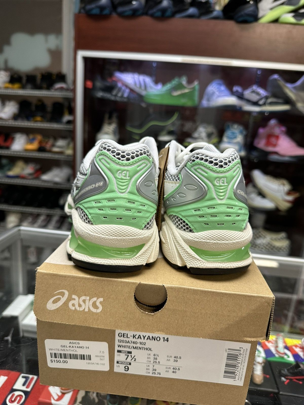 Asics Asics Kayano 14 ‘White/Menthol’ Size US 7.5 / EU 40-41 - 4 Thumbnail