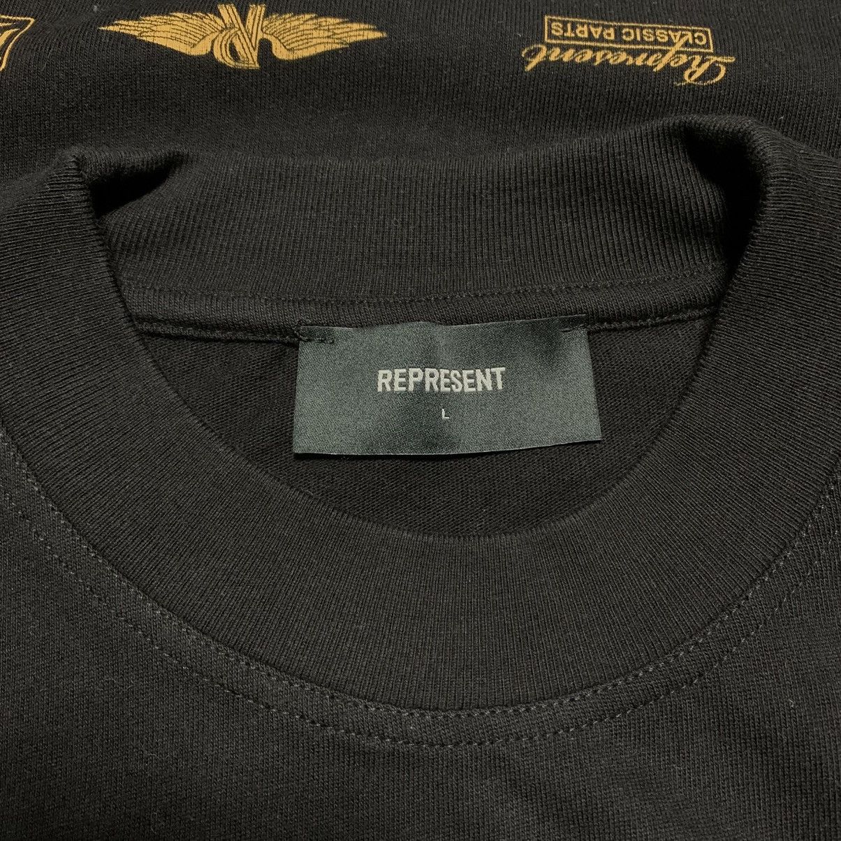 Represent Clo. Represent Large Sample Logo Graphic Jet Black Tee Size US L / EU 52-54 / 3 - 4 Thumbnail