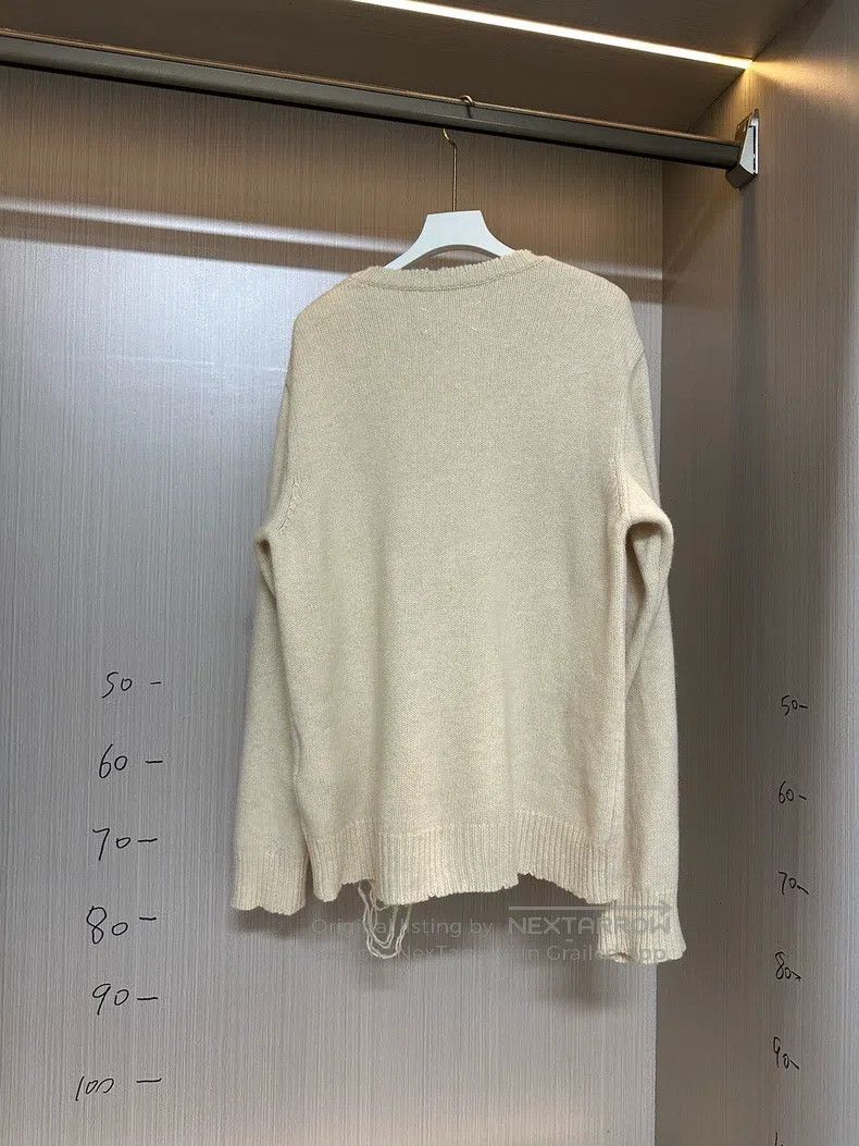 Maison Margiela Maison Margiela Woollen loose and soft design pullover swe Size US M / EU 48-50 / 2 - 2 Thumbnail