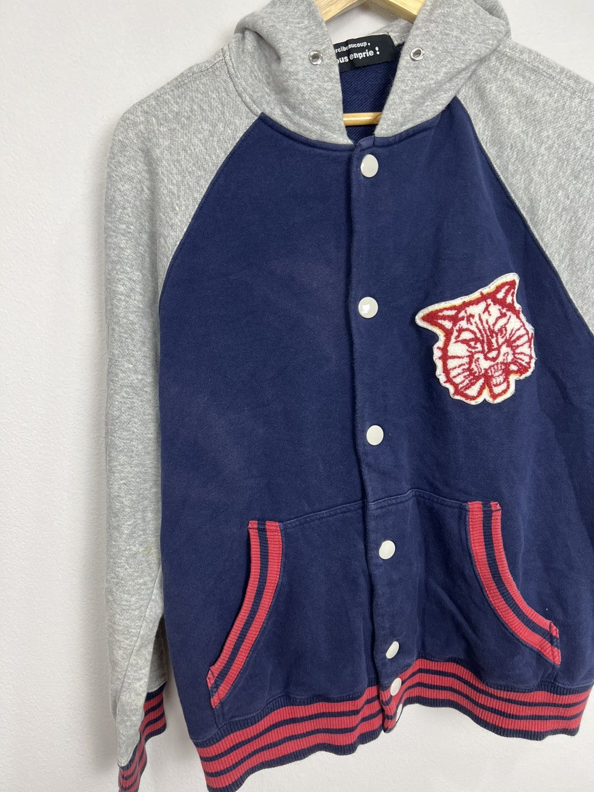 mercibeaucoup Vtg Mercibeaucoup, Je Vous Enprie! Varsity Hoodie Size US L / EU 52-54 / 3 - 3 Thumbnail