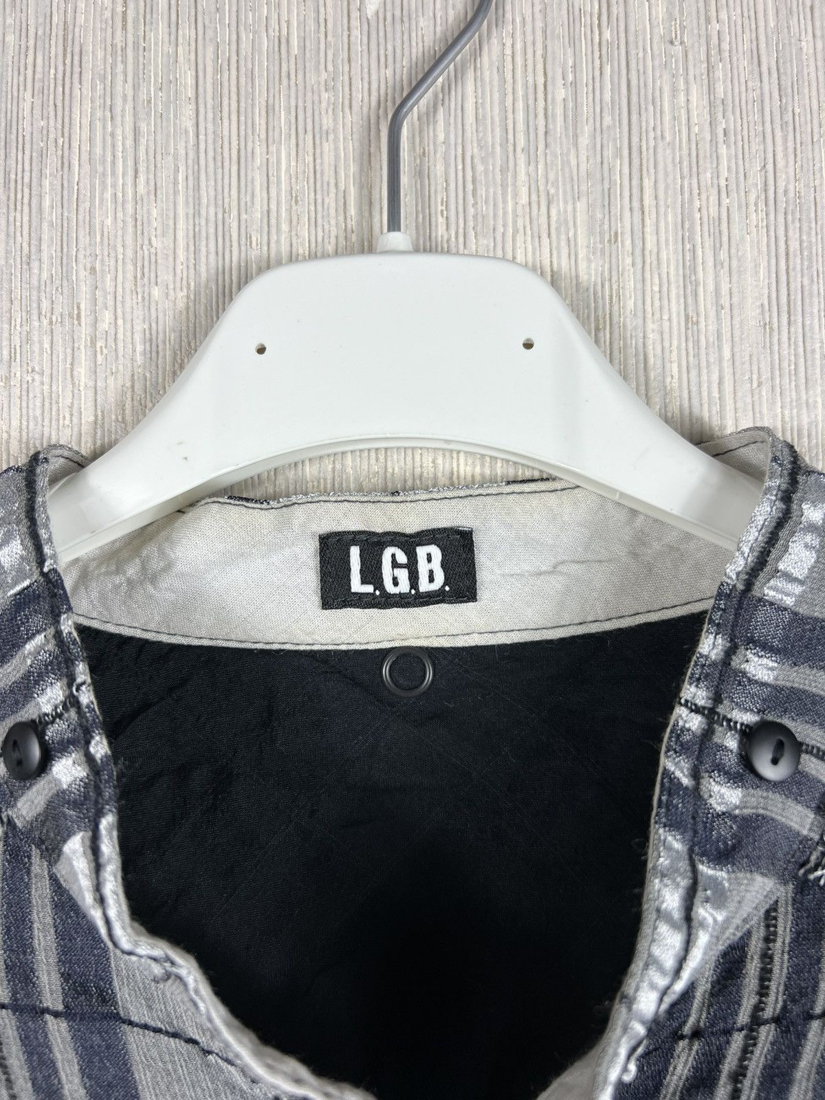 Le Grande Bleu (L.G.B.) L.G.B Le Grande Bleu rockabilly ripped plaid button up shirt Size US S / EU 44-46 / 1 - 19 Thumbnail