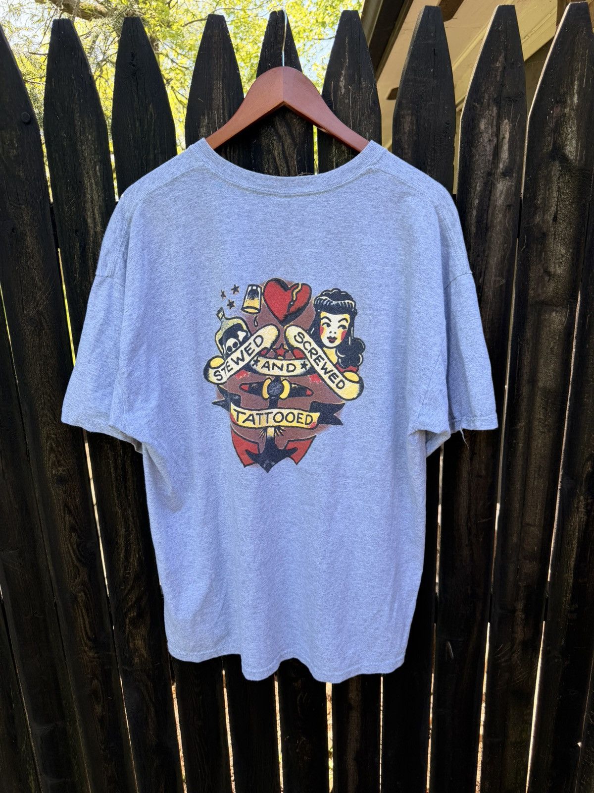 Rap Tees VTG Sailor Jerry Navy Rum Liquor tee Size XL Size US XL / EU 56 / 4 - 1 Thumbnail