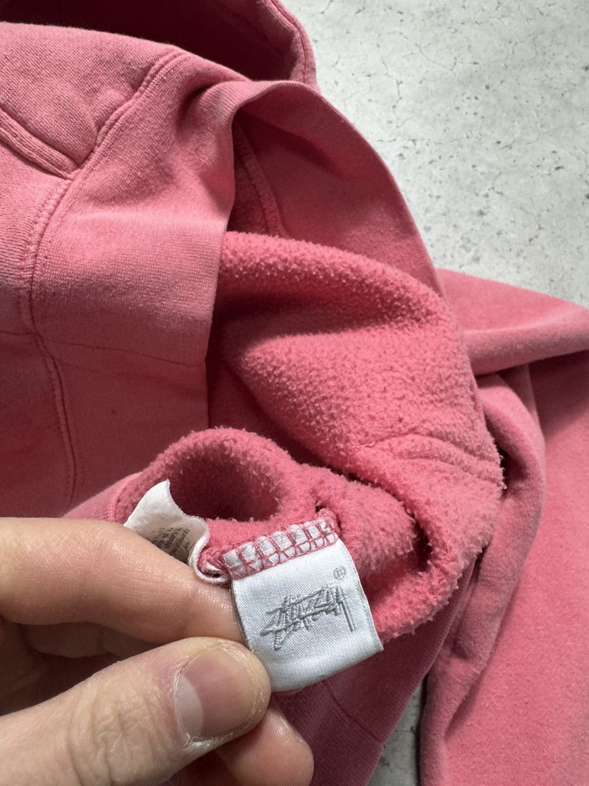 Stussy Stussy Center Logo Pink Hoodie Size S Made In USA Size US S / EU 44-46 / 1 - 8 Thumbnail