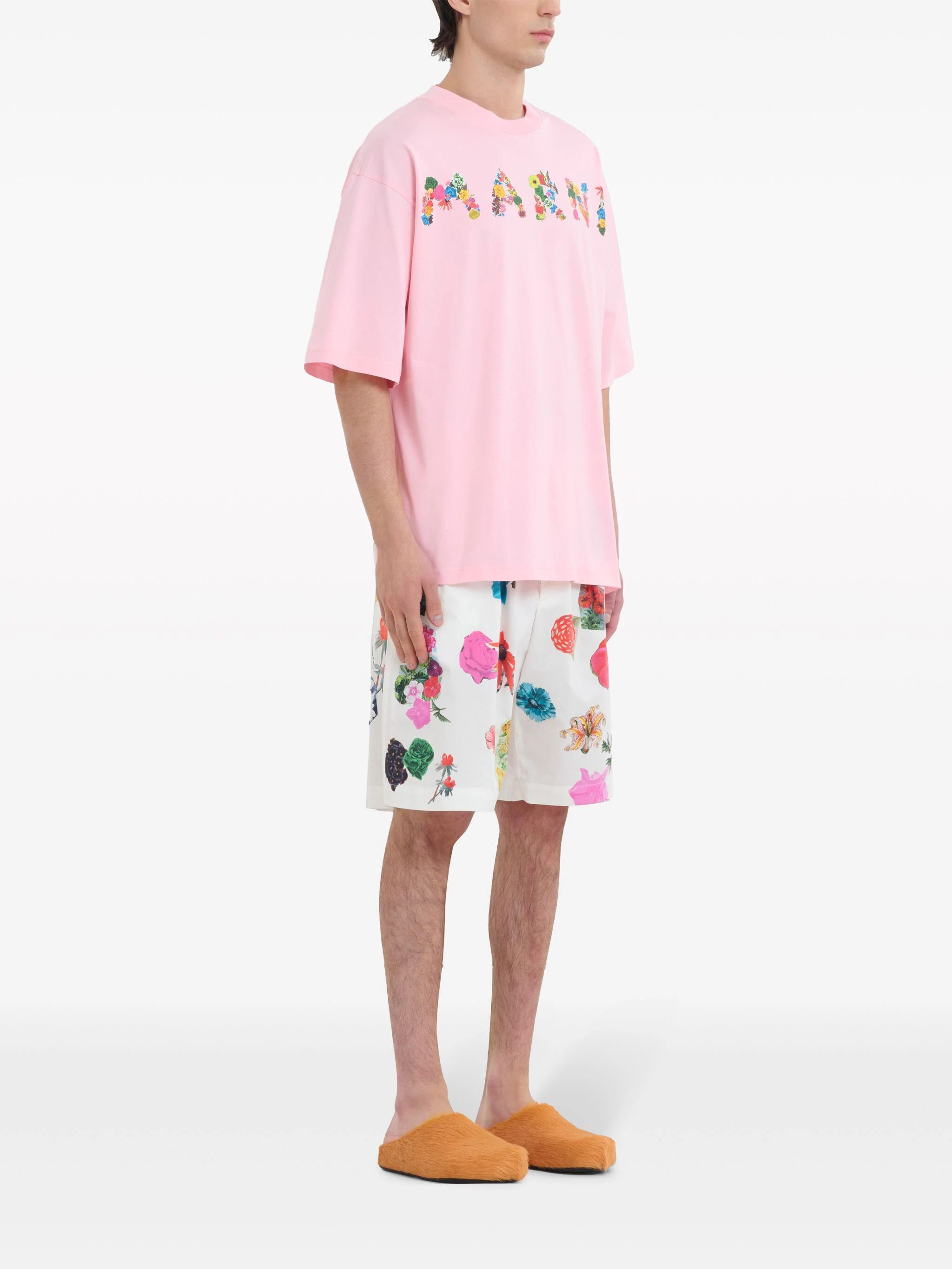 Marni gingham logo-print cotton t-shirt Size US M / EU 48-50 / 2 - 2 Thumbnail