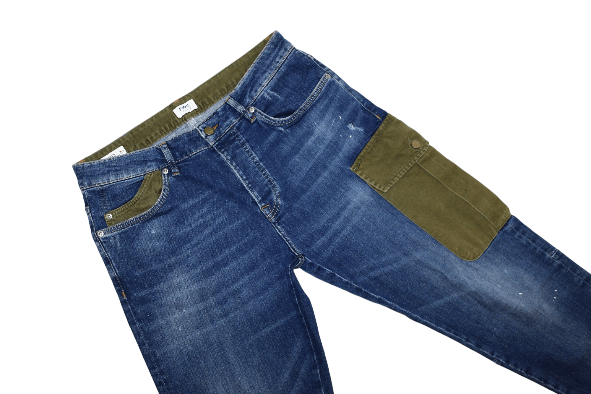 Japanese Brand Y2K🔥PEPE Archive Jarrod Utility Faded Denim Baggy Pants Size US 32 / EU 48 - 3 Thumbnail