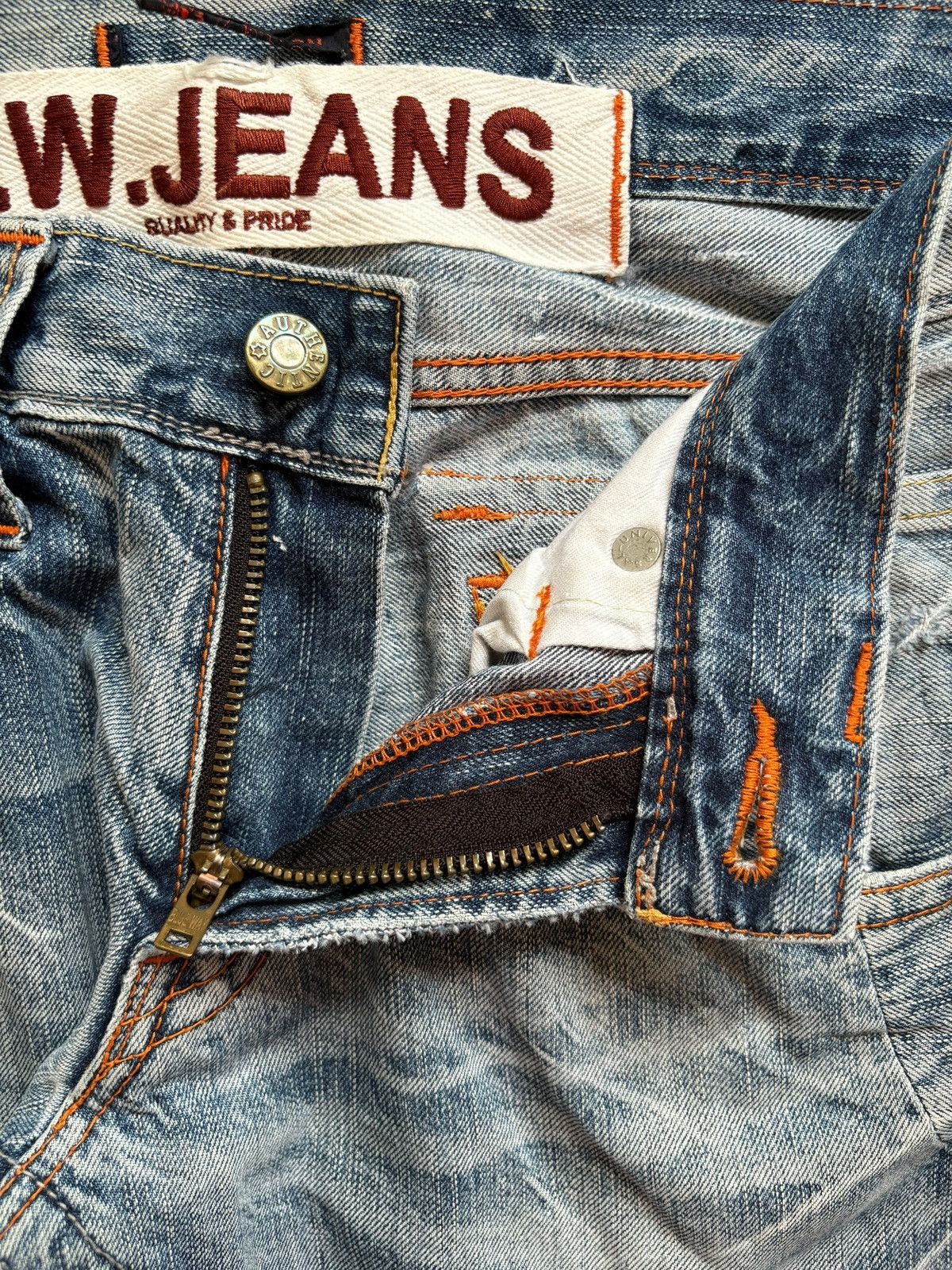 Japanese Brand Vintage Japanese Brand Mud Wash Distressed Ripped Jeans Size US 32 / EU 48 - 9 Thumbnail