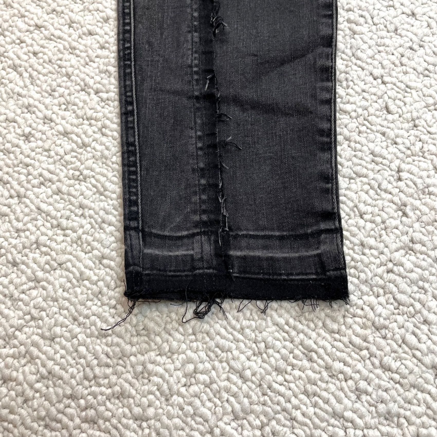 Vintage Boutique Plus Womens 16 W Black Denim Stretch Straight Jegging Jeans 35x28 NWT Size 38" / US 16 / IT 52 - 2 Thumbnail
