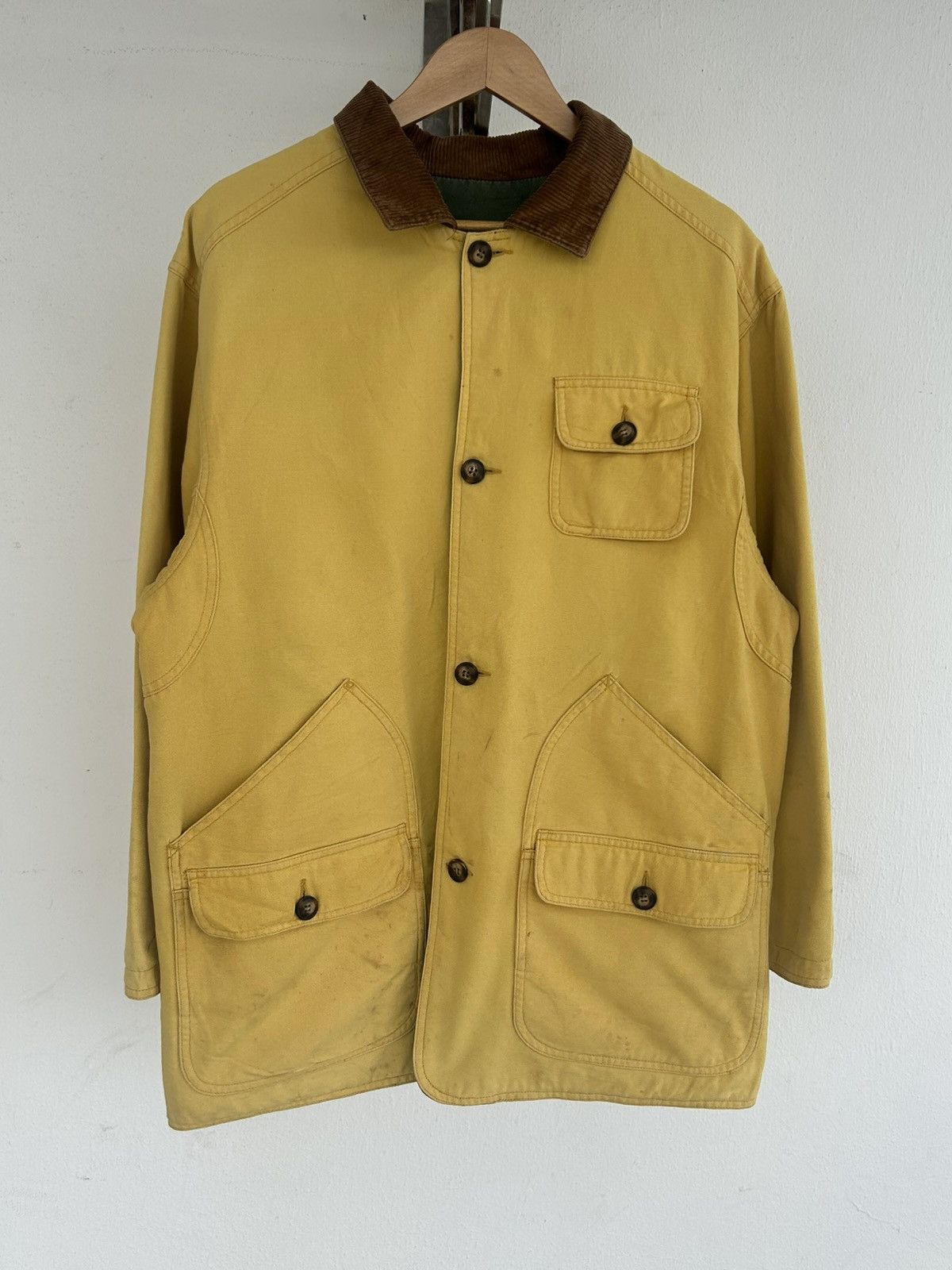 Gap Gap Reversible Army Green Yellow Corduroy Collar Jacket Size US XL / EU 56 / 4 - 4 Thumbnail