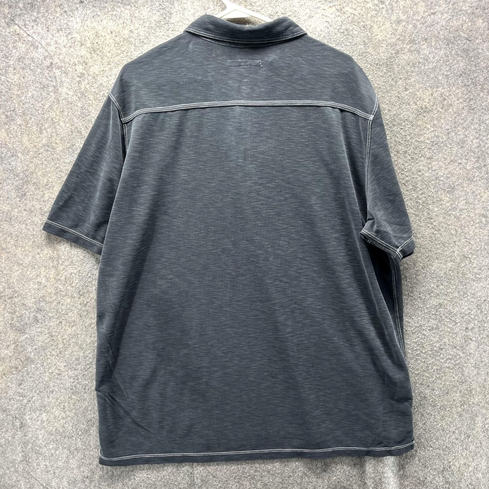 Tommy Bahama Tommy Bahama Polo Shirt Mens 2XL Gray Solid Knit Modal Marlin Logo Casual Golf Shirt Size US XXL / EU 58 / 5 - 2 Thumbnail