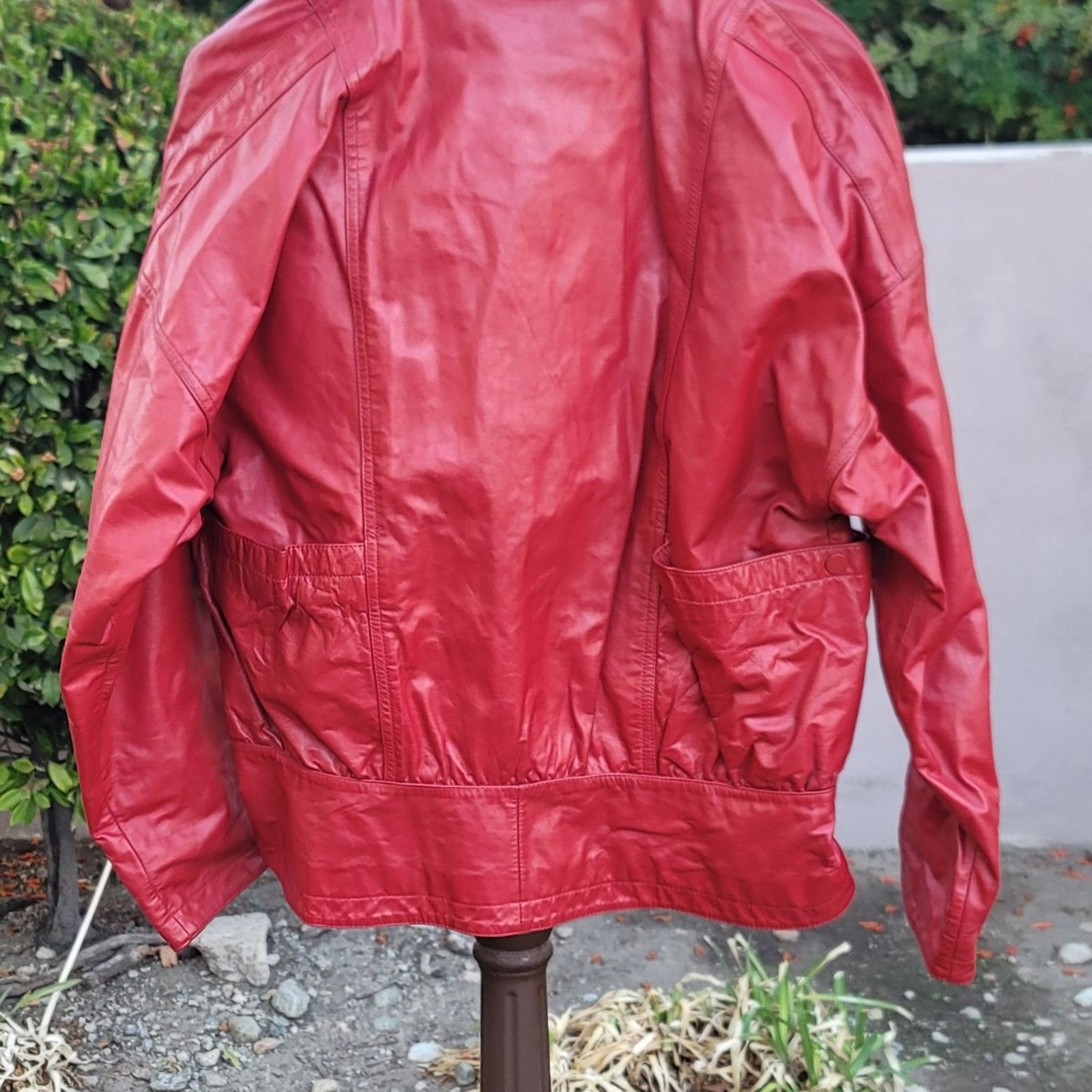 Wilsons Leather Vtg Wilson's Suede & Leather Red Leather Jacket Size L / US 10 / IT 46 - 5 Thumbnail