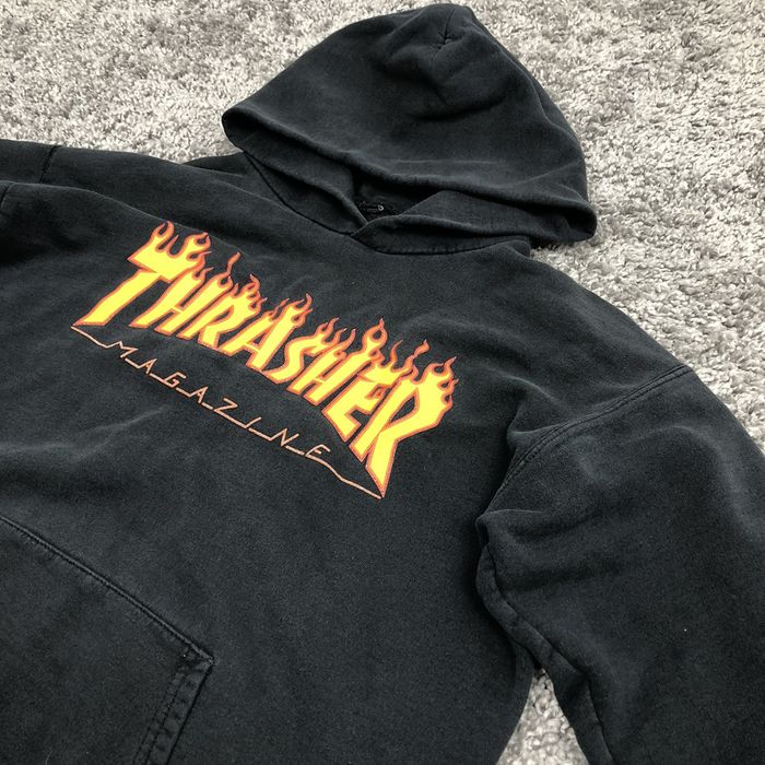 Thrasher 90s🔥Thrasher Big Logo Vintage Archive Rare Hoodie