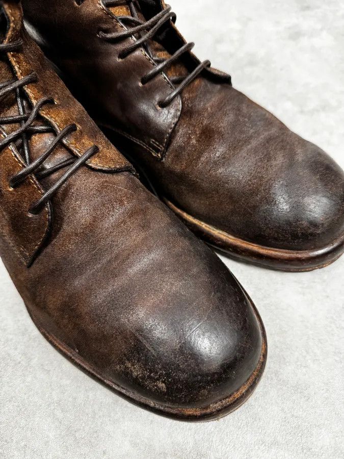 Vintage Ernesto Dolani Brown Eroded Suede Leather Boots Size US 9 / EU 42 - 5 Thumbnail