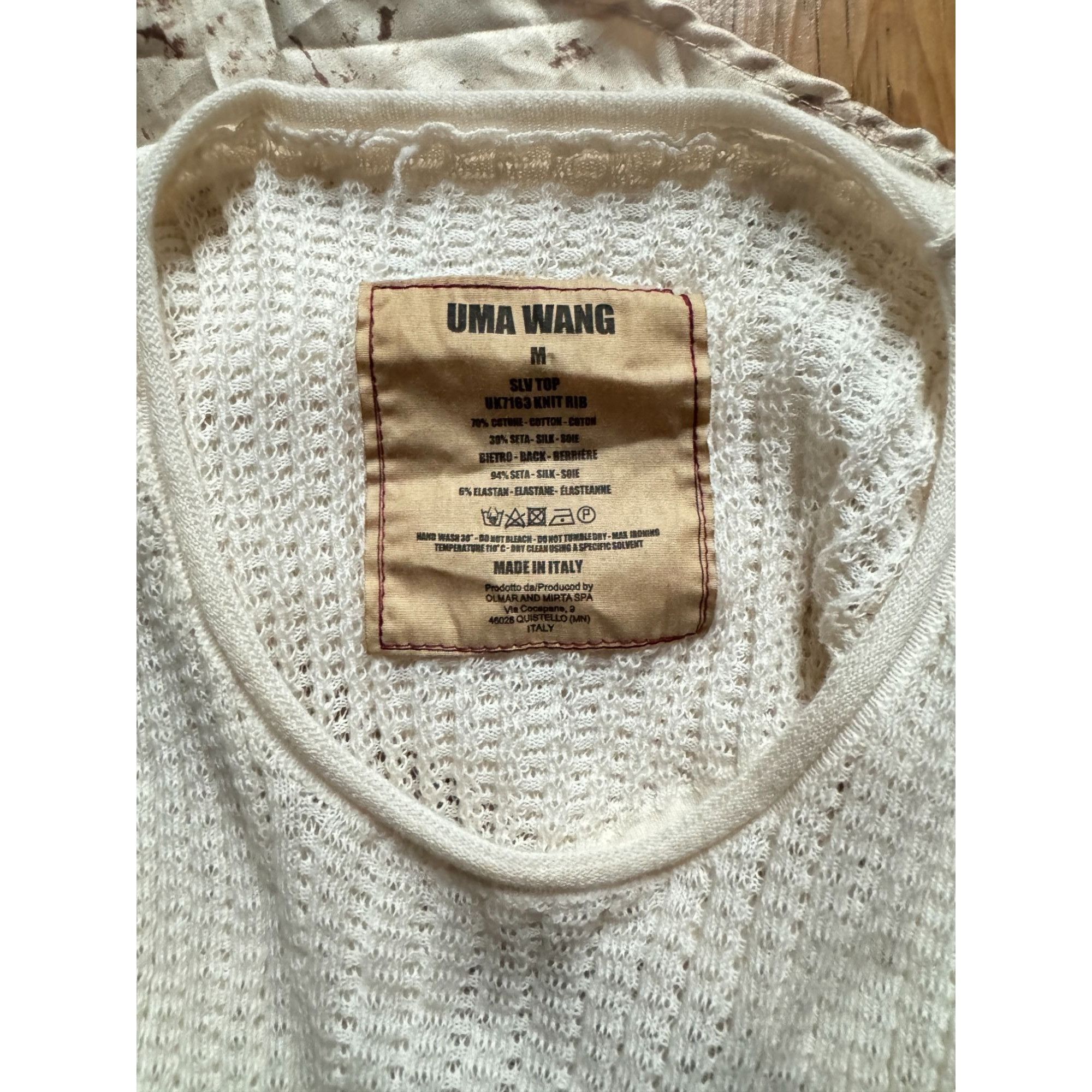 Uma Wang Ivory Knitted Top Size M / US 6-8 / IT 42-44 - 6 Thumbnail