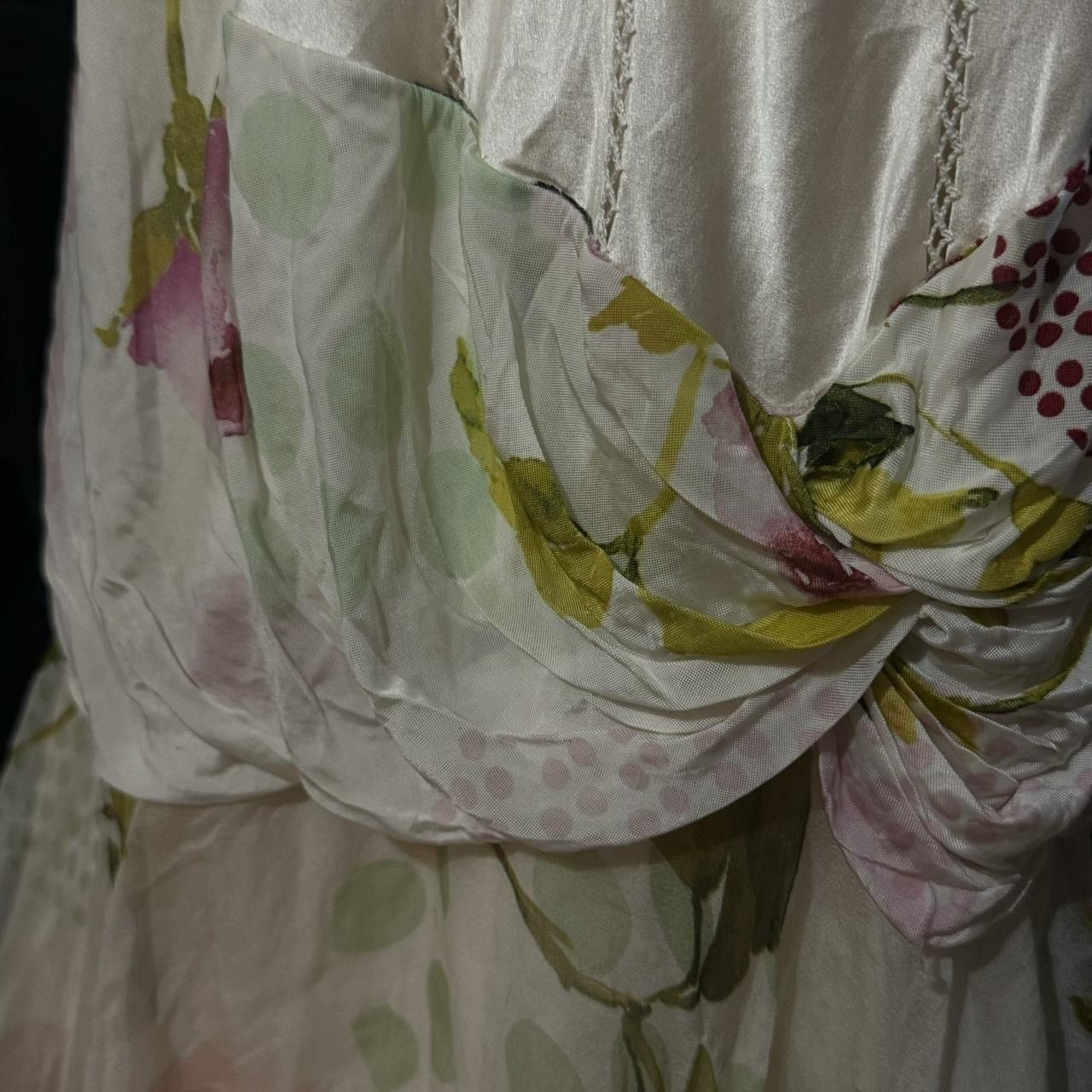 Dior Christian Dior John Galliano Floral Silk Dress Size M / US 6-8 / IT 42-44 - 4 Thumbnail