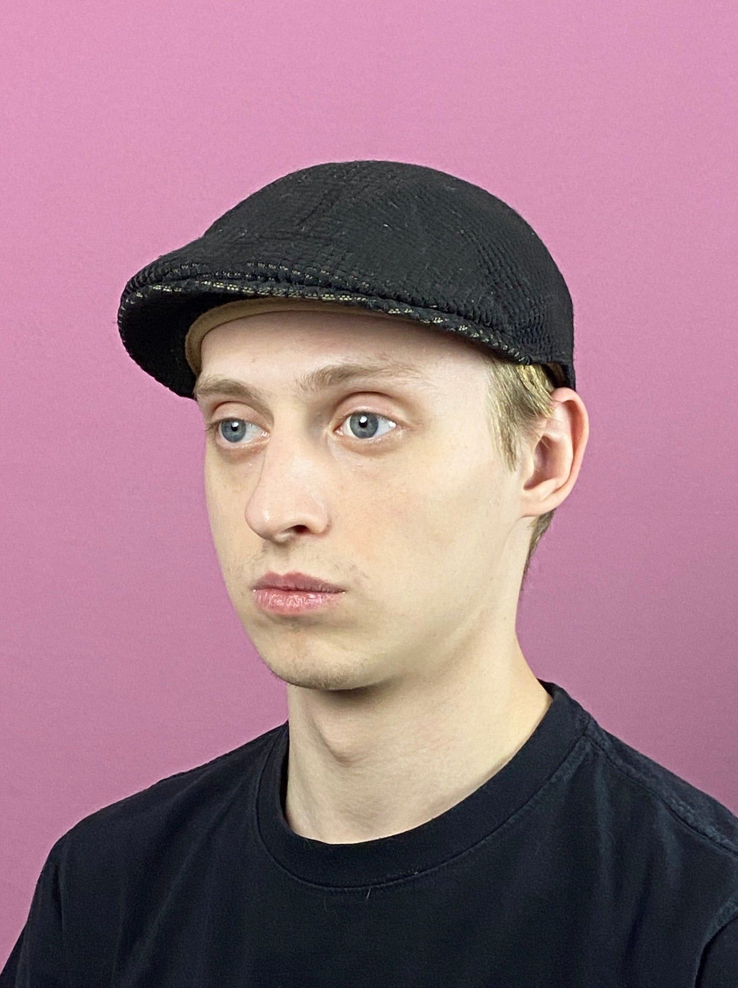Kangol × Vintage 90s Kangol Logo Vintage Flat Cap - M Brow Polyester Blend Size ONE SIZE - 1 Thumbnail