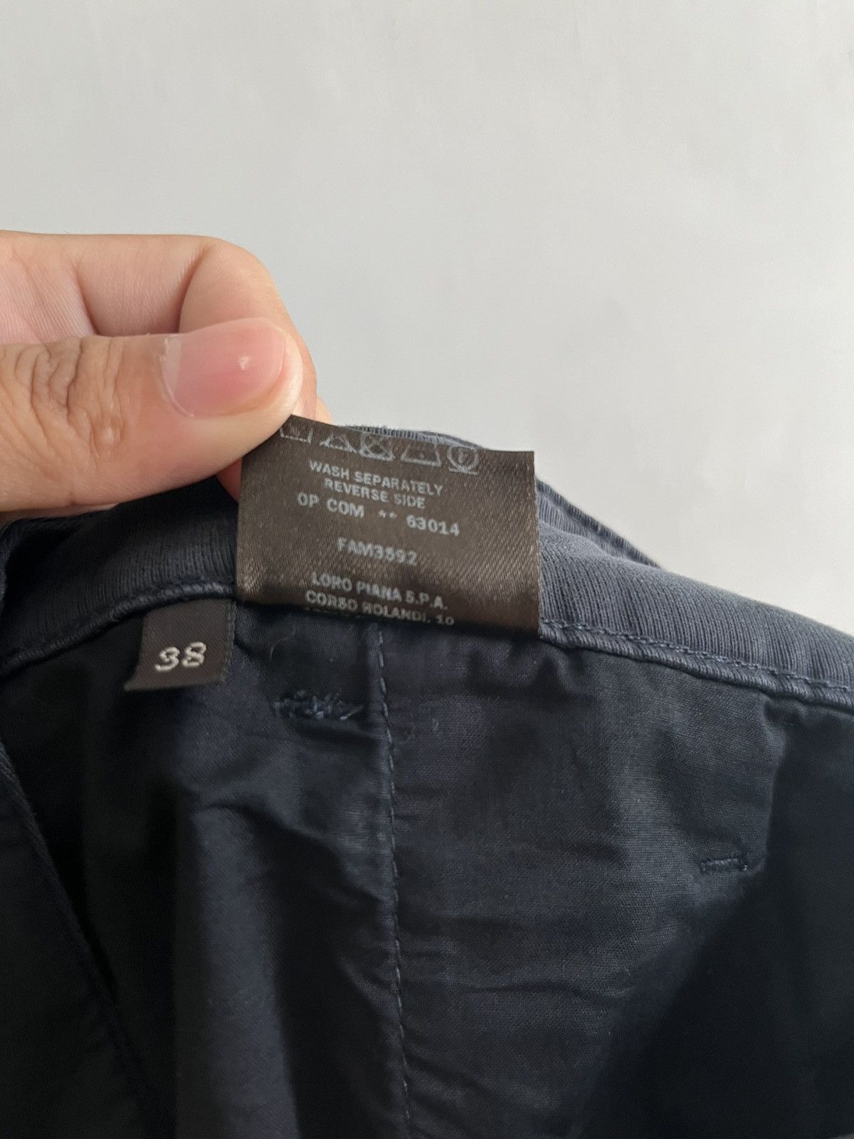 Loro Piana Loro Piana Straight Cut Cuffed Pants Dark Blue Size 32" / US 10 / IT 46 - 8 Thumbnail